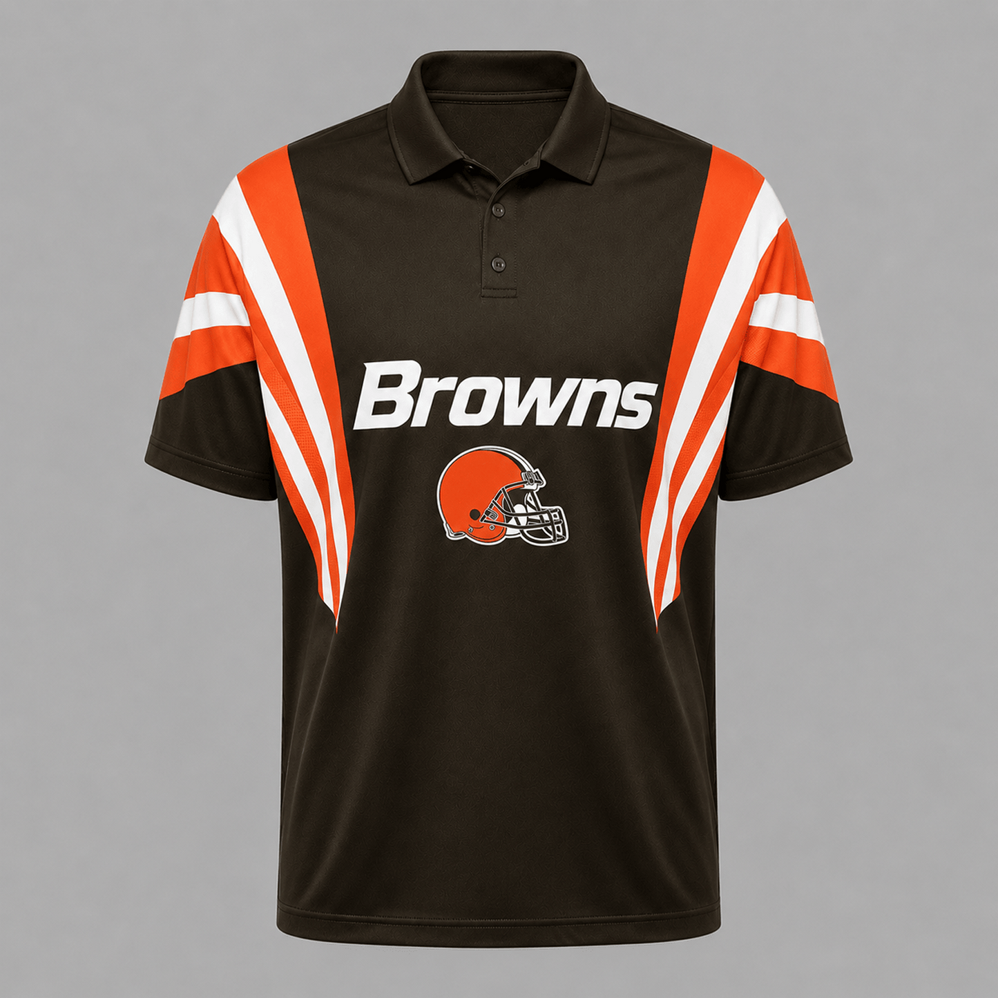 CLE x NFL Sleeve Collared Sports Polo Shirt