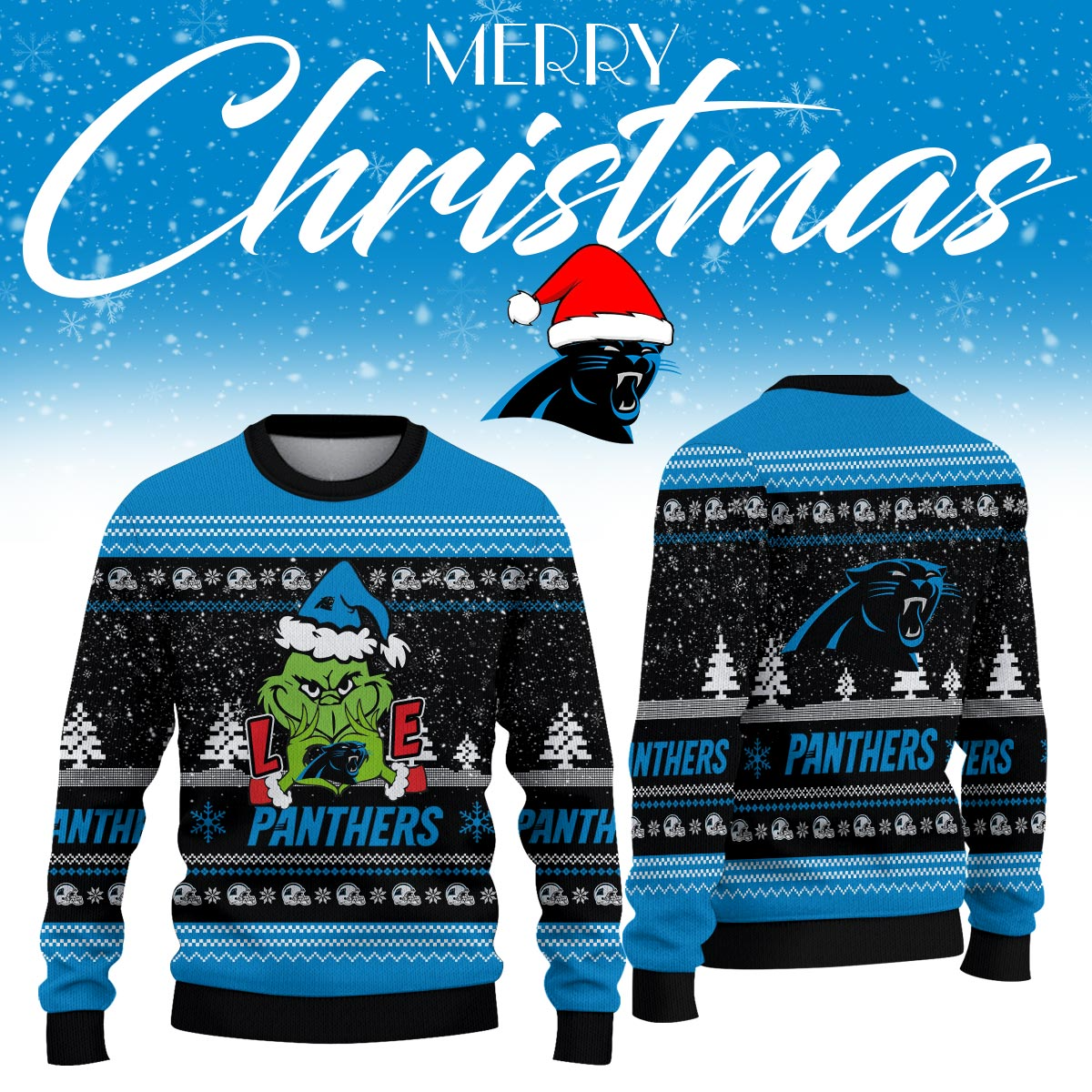 CP x NFL Love Football Ugly Christmas Sweater DDT NTL