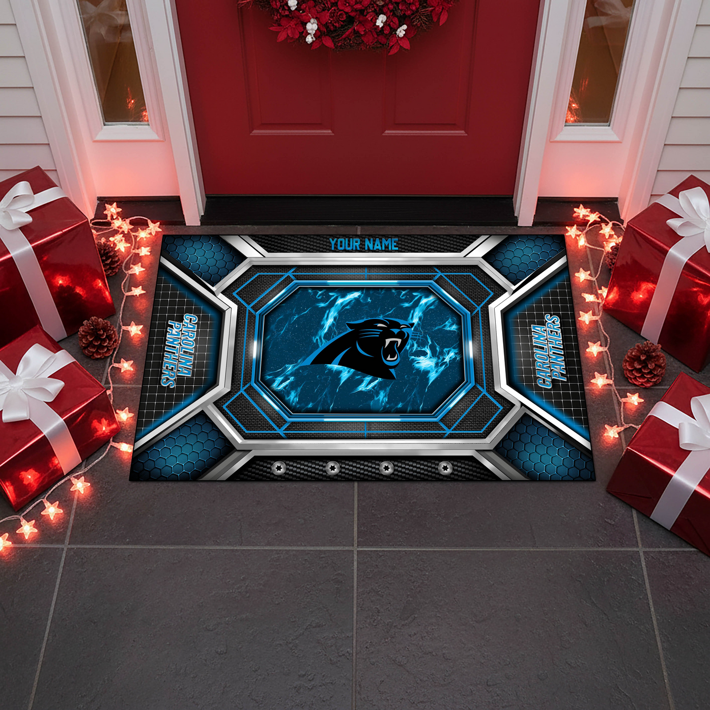 CP x NFL Personalized Sport Doormat, Gifts For Christmas DDT NTL