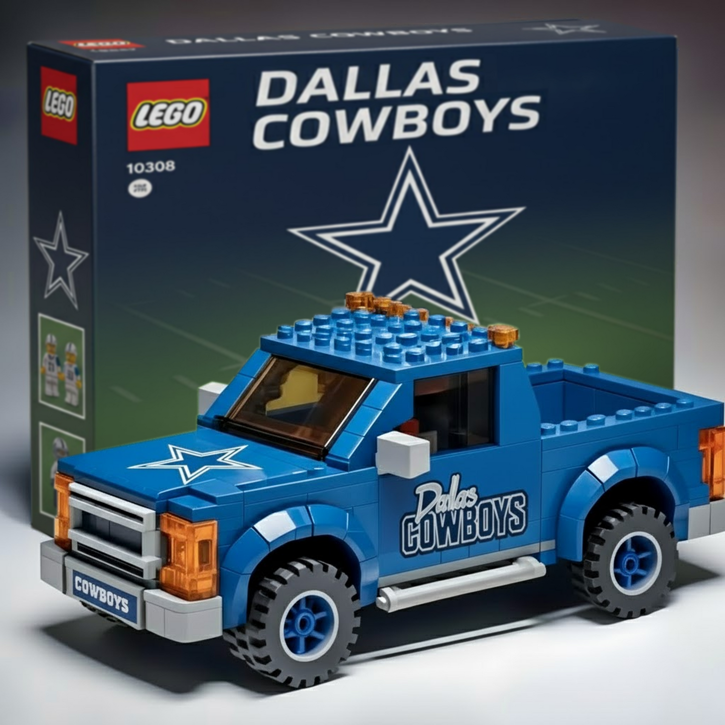 DAL x NFL Building Blocks Truck Toy Set V2 DatND DVT