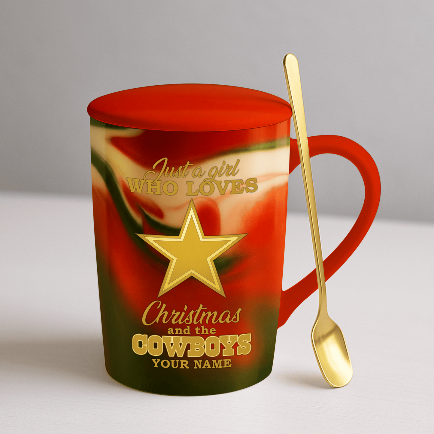 DAL x NFL Christmas Ceramic Cup DATND TANTD