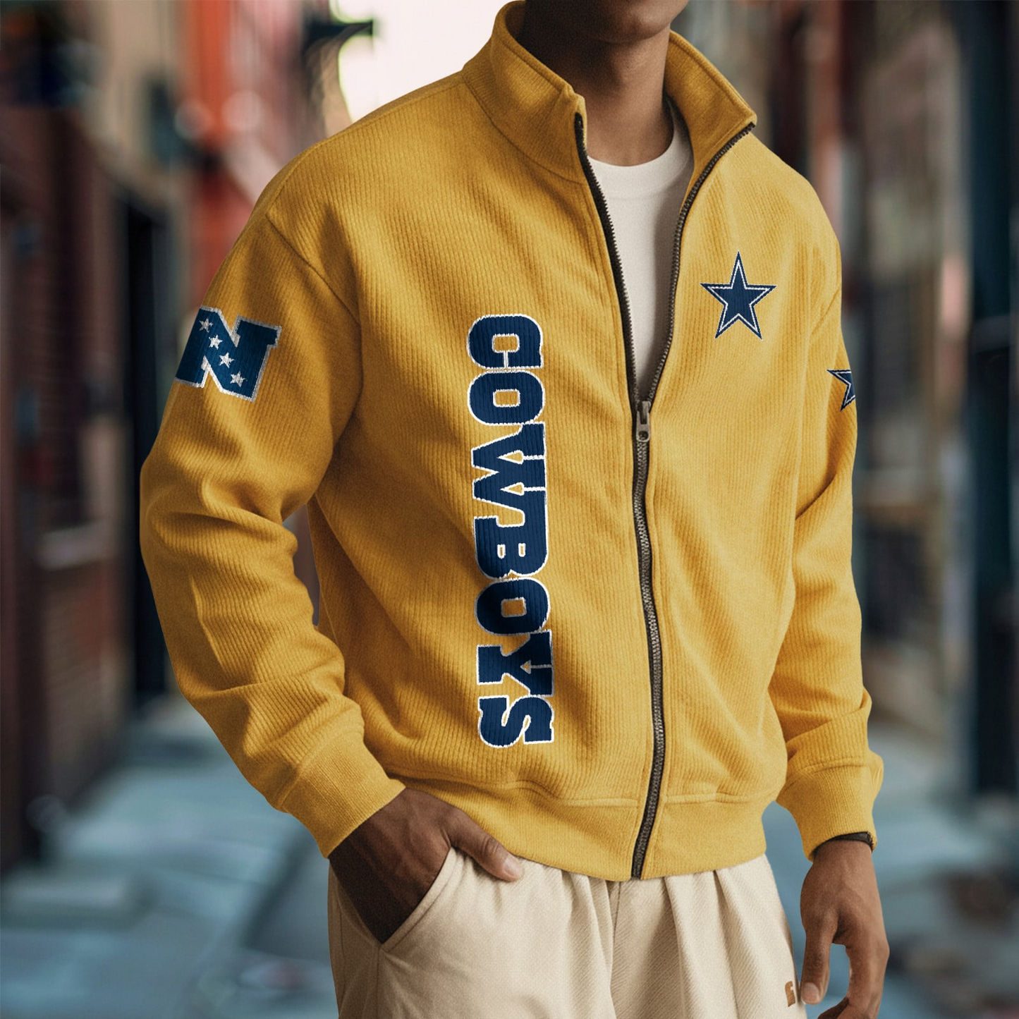 DAL x NFL Corduroy Zip-Up Jacket DatND DVT