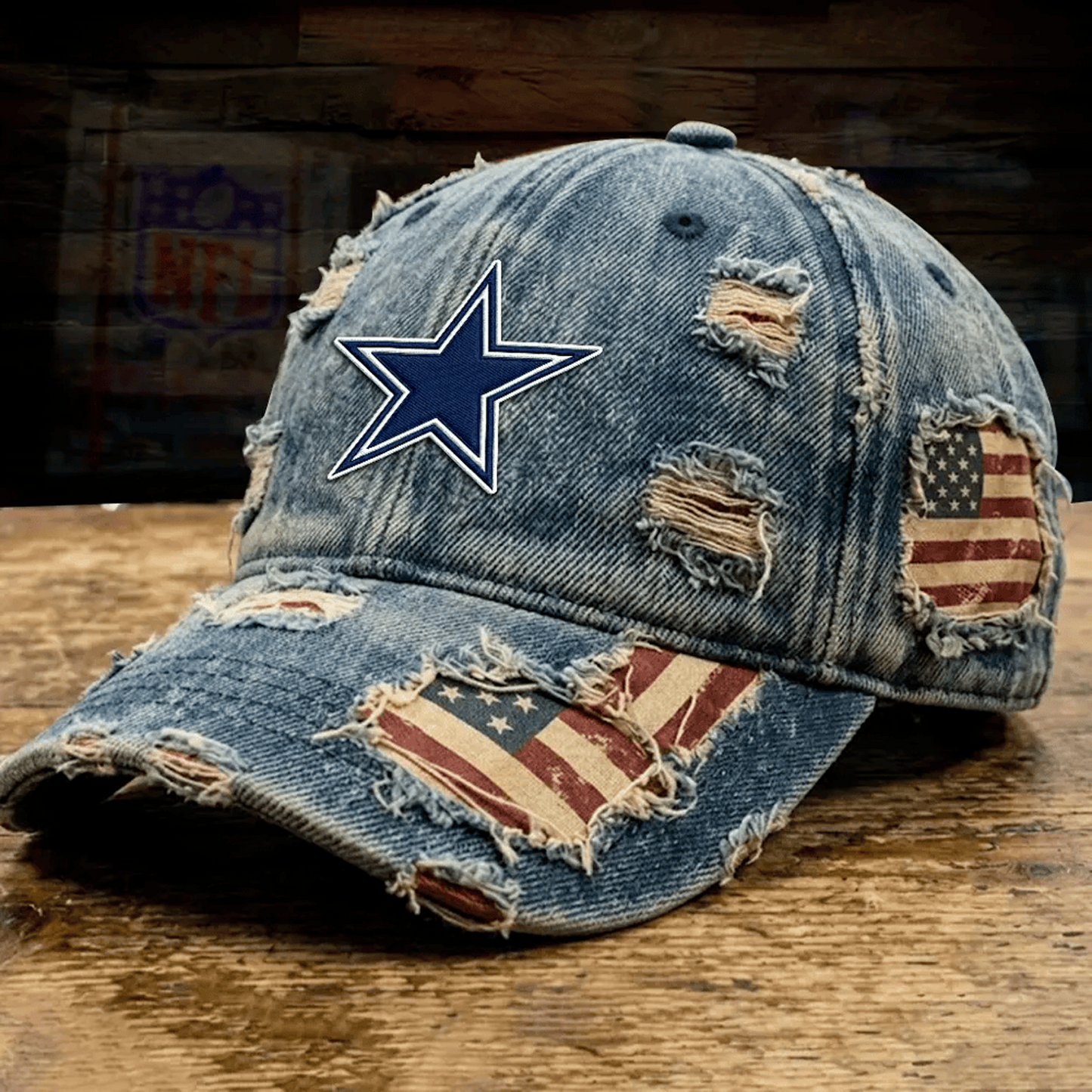 DAL x NFL Denim Washed Cap V2 2805 DatND DVT