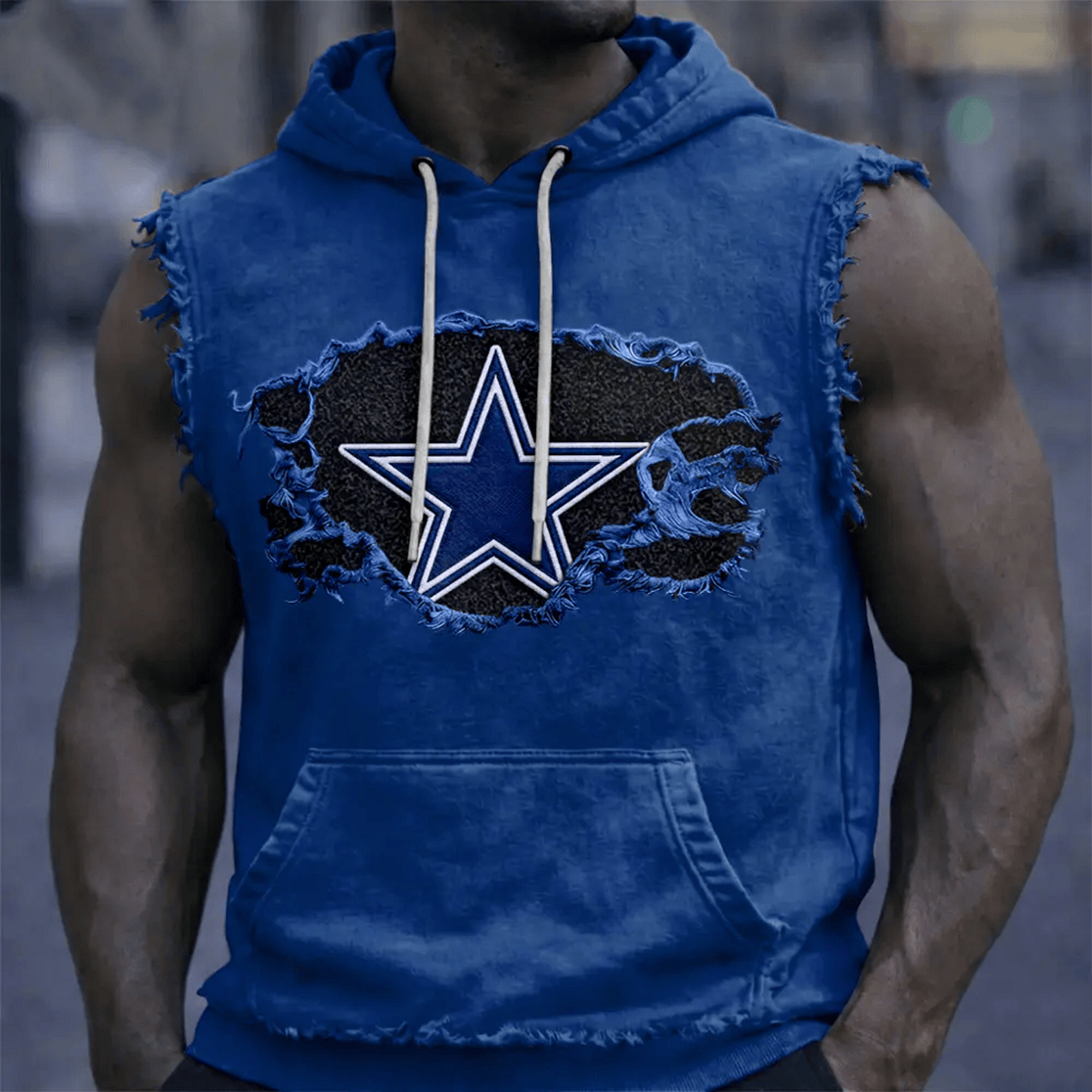 DAL x NFL Menƒ??s Sleeveless Hoodie Tank DATND TANTD 280526