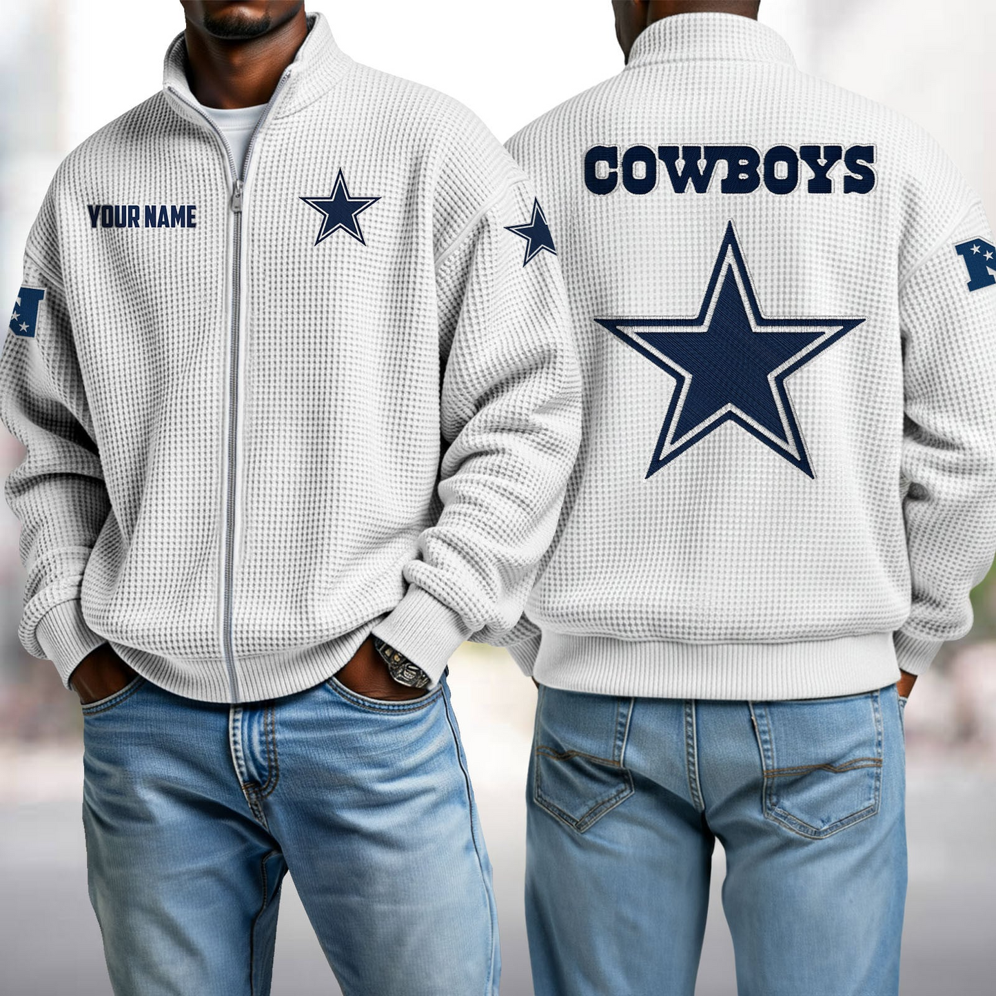 DAL x NFL Waffle Zip-Up Sweatshirt DatND DVT