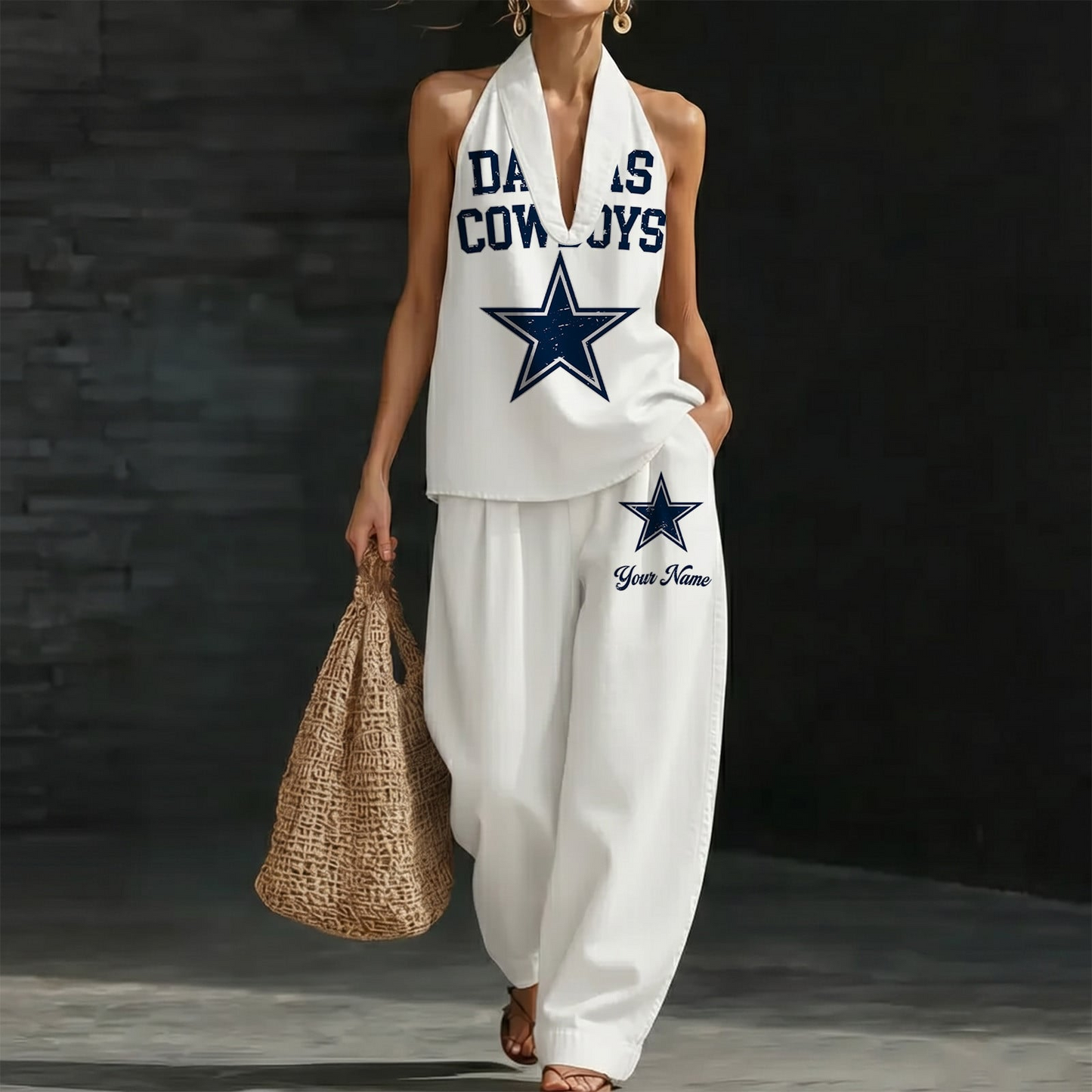 DAL x NFL Women's Vintage Washed Denim Suit DATND TANTD 030626