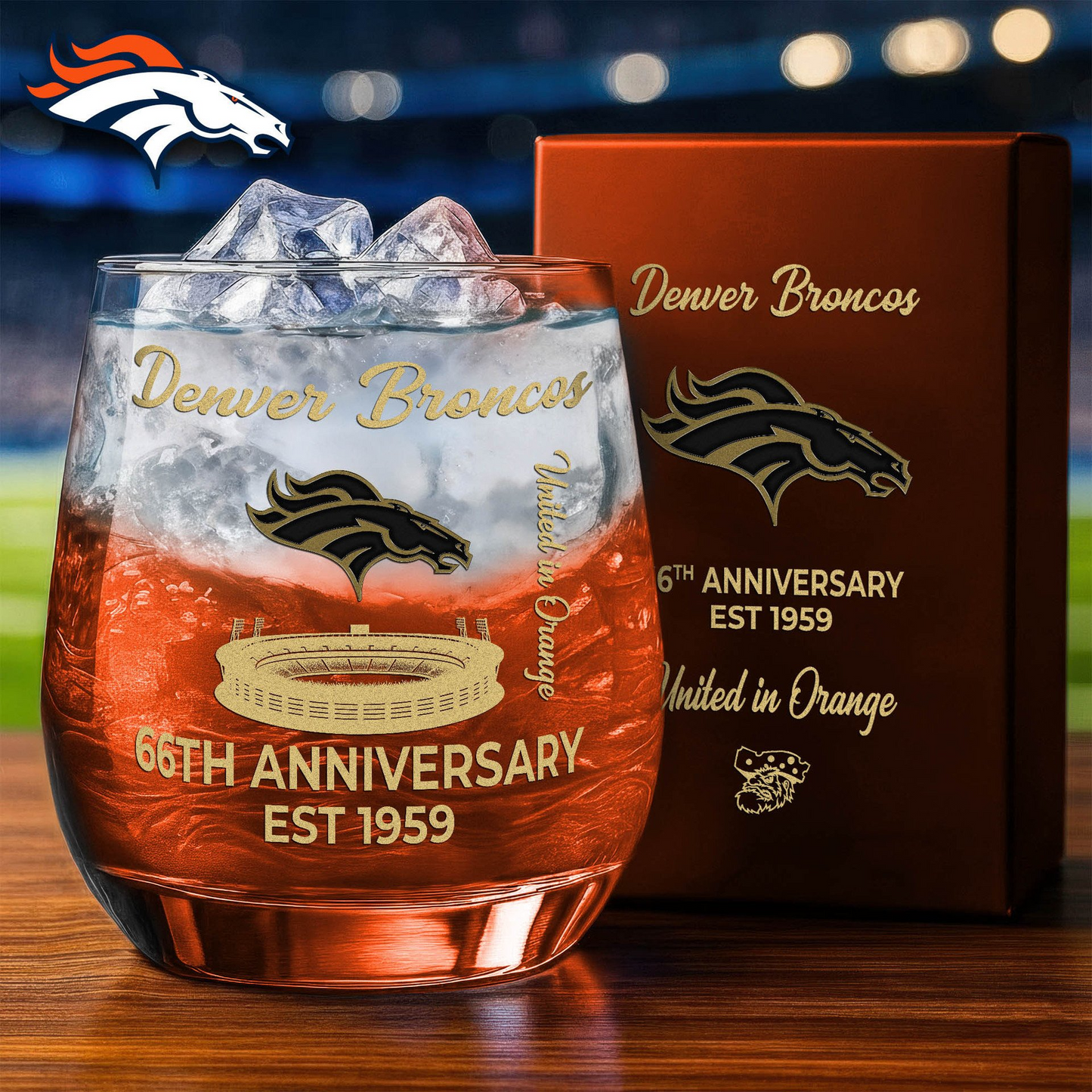 DB Premium NFL Legacy Celebration Whiskey Glass DDT 111125 NTL