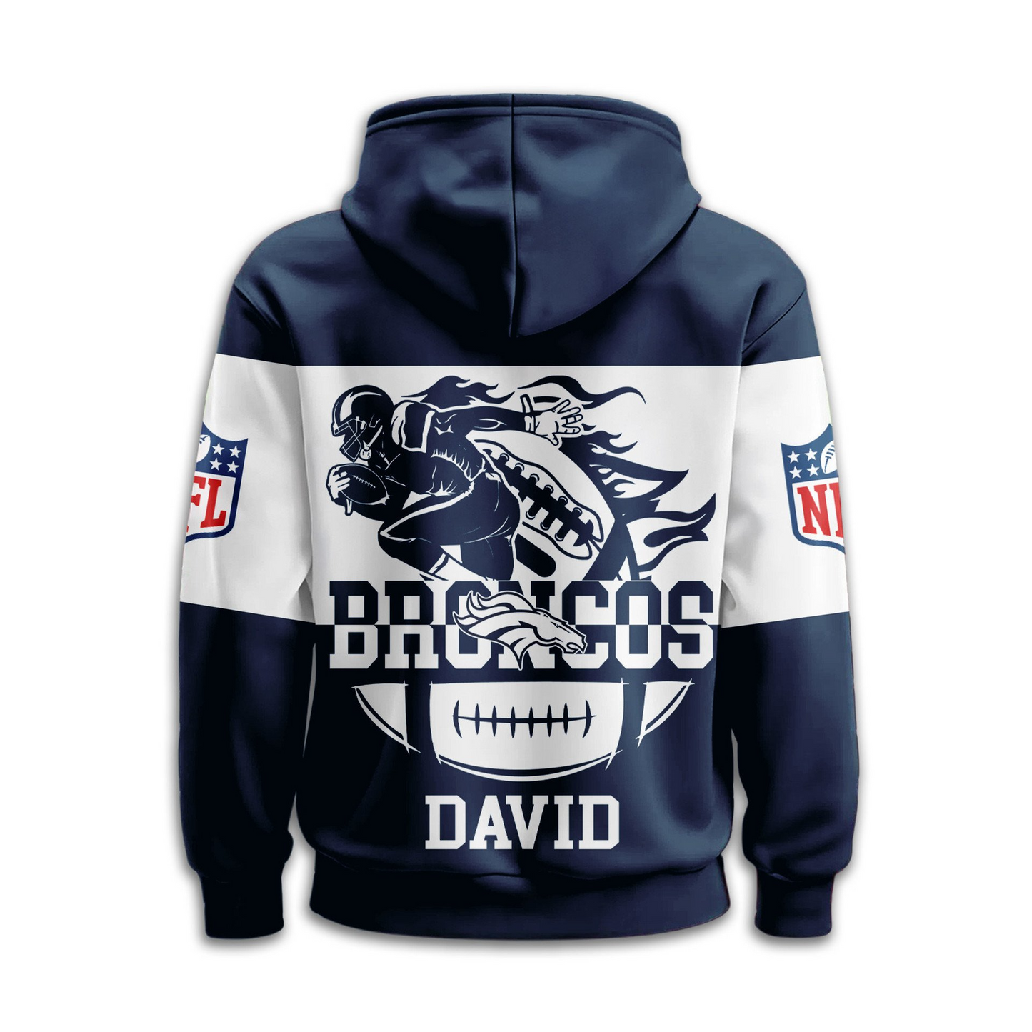 DB Premium NFL Touchdown Spirit Personalized Hoodie DDT CTND
