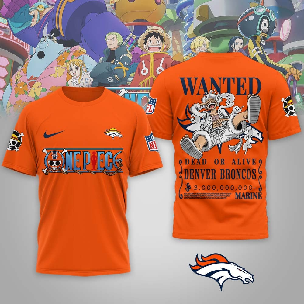 DB Premium NFL Wanted Monkey D Luffy 3D Shirt DDT NTL