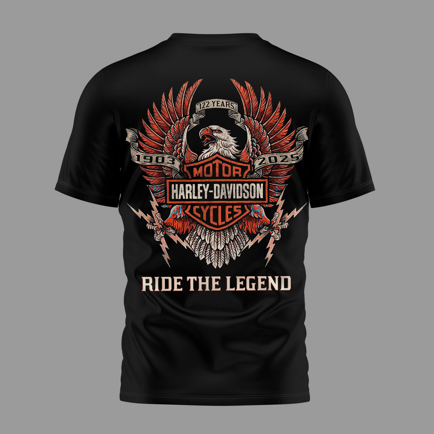 DC Premium NFL 122 Year Motorcycle 3D Shirt DDT NTL