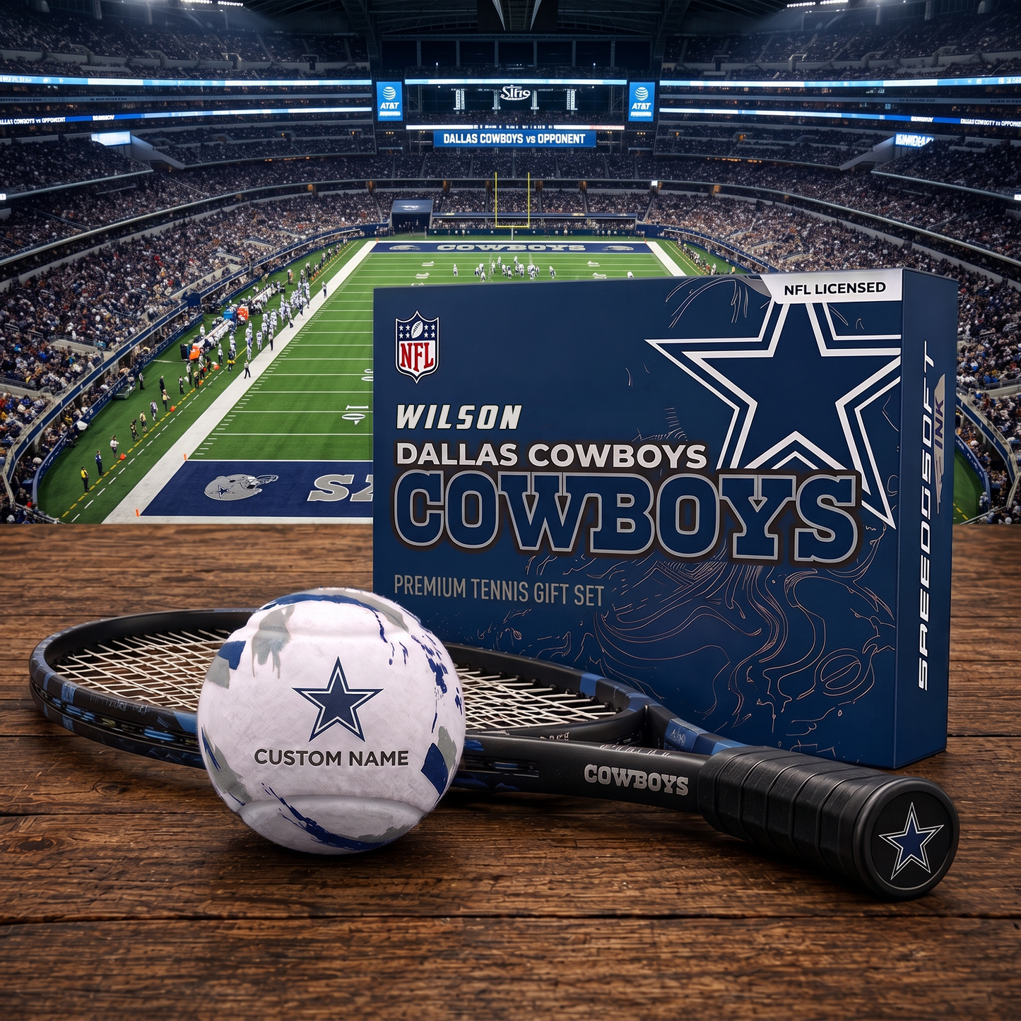 DC_PREMIUM NFL EXCLUSIVE PERSONALIZED TENNIS BALL SET LIMITED EDTION