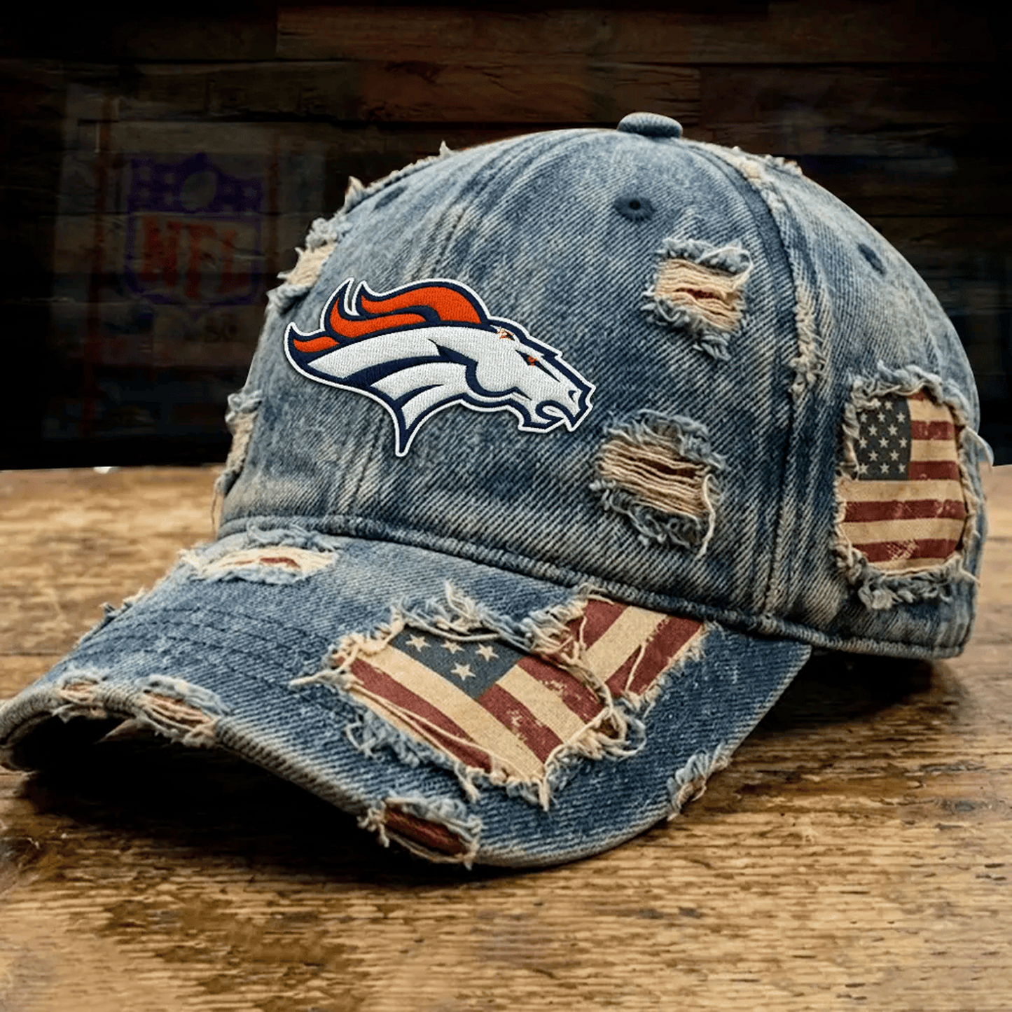 DEN x NFL Denim Washed Cap V2 2805 DatND DVT