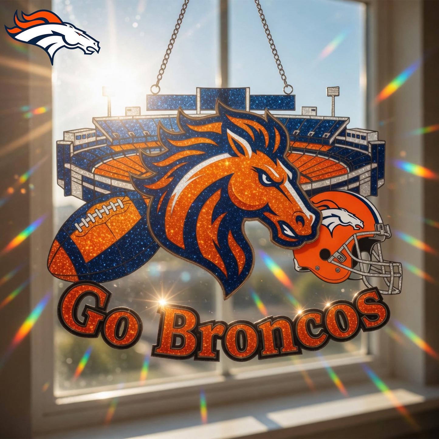 DEN x NFL Game Day Suncatcher