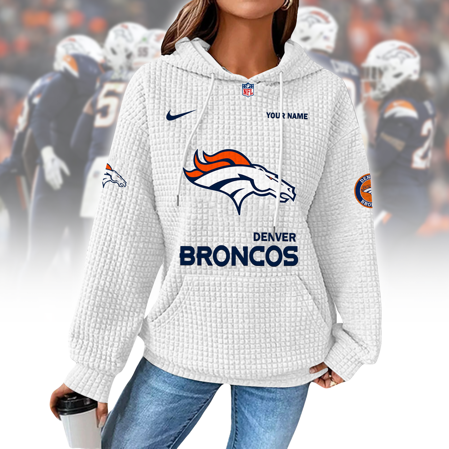 DEN x NFL Waffle Hoodie 0310 DatND DVT