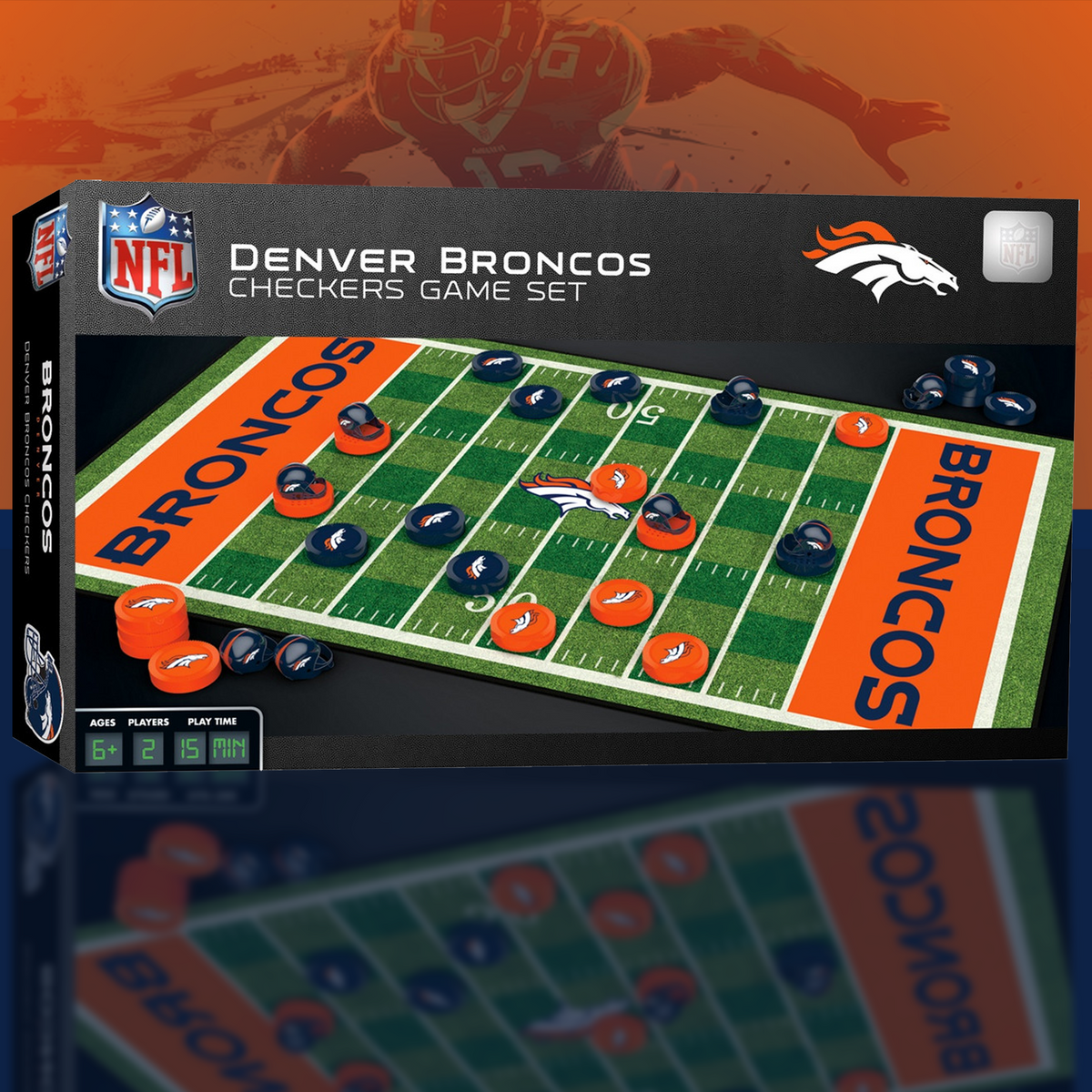 DEN x NFL Premium Checkers Game