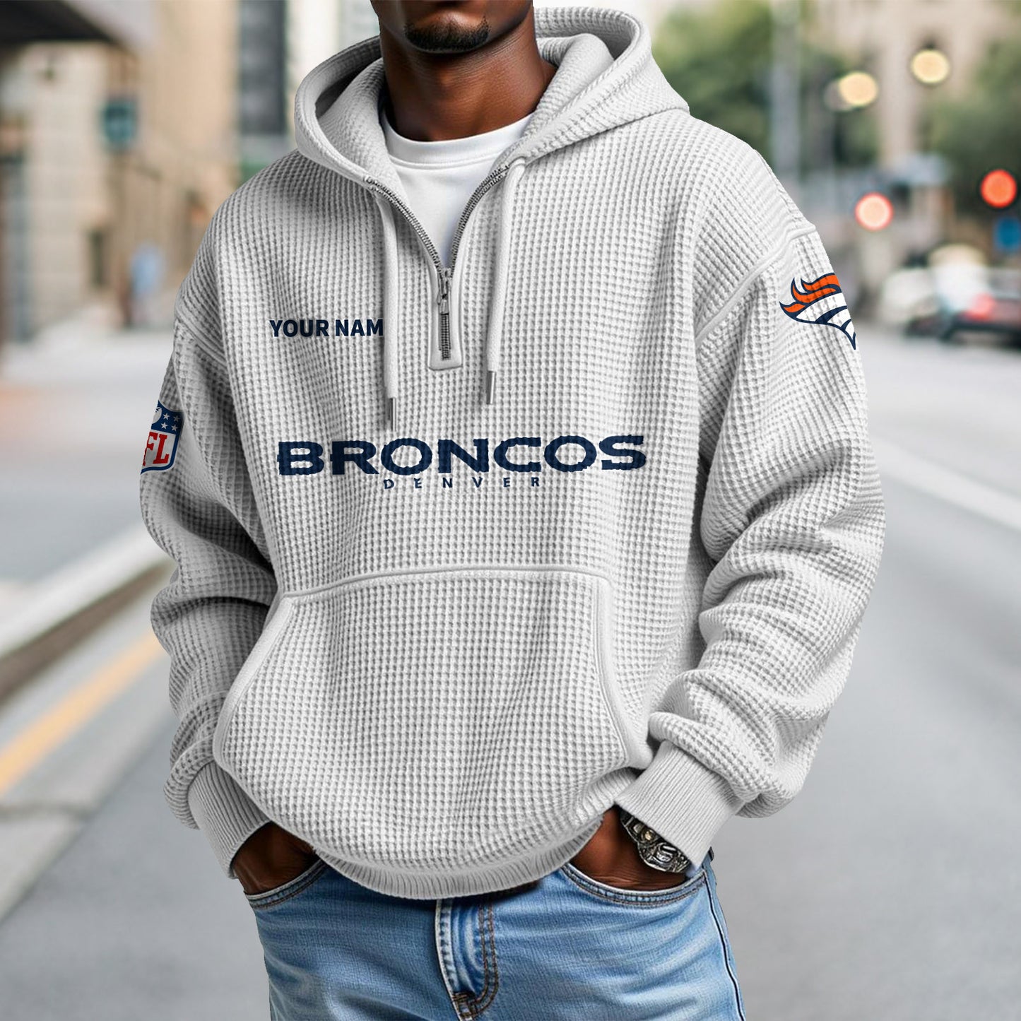 DEN x NFL Waffle Hoodie DatND DVT