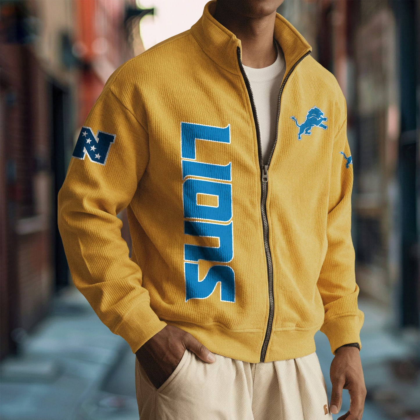 DET x NFL Corduroy Zip-Up Jacket DatND DVT