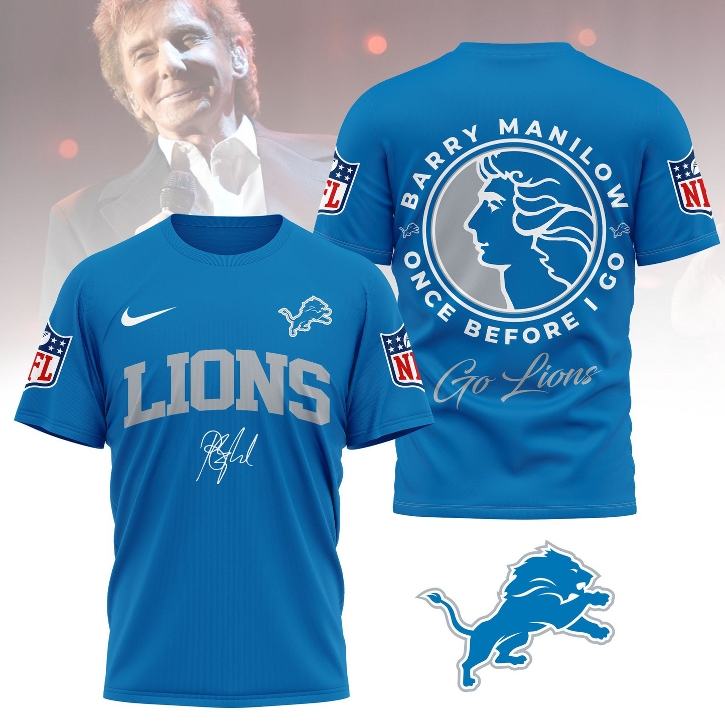 DL Premium NFL Barry Manilow Fan Shirt DDT CTND