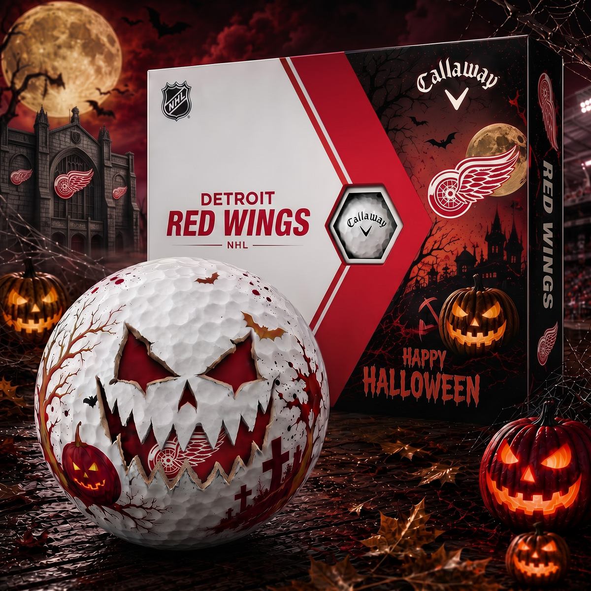 DRW_NHL Monster Skull Halloween Golf Balls Gift Box V2 1808 NAK TTT