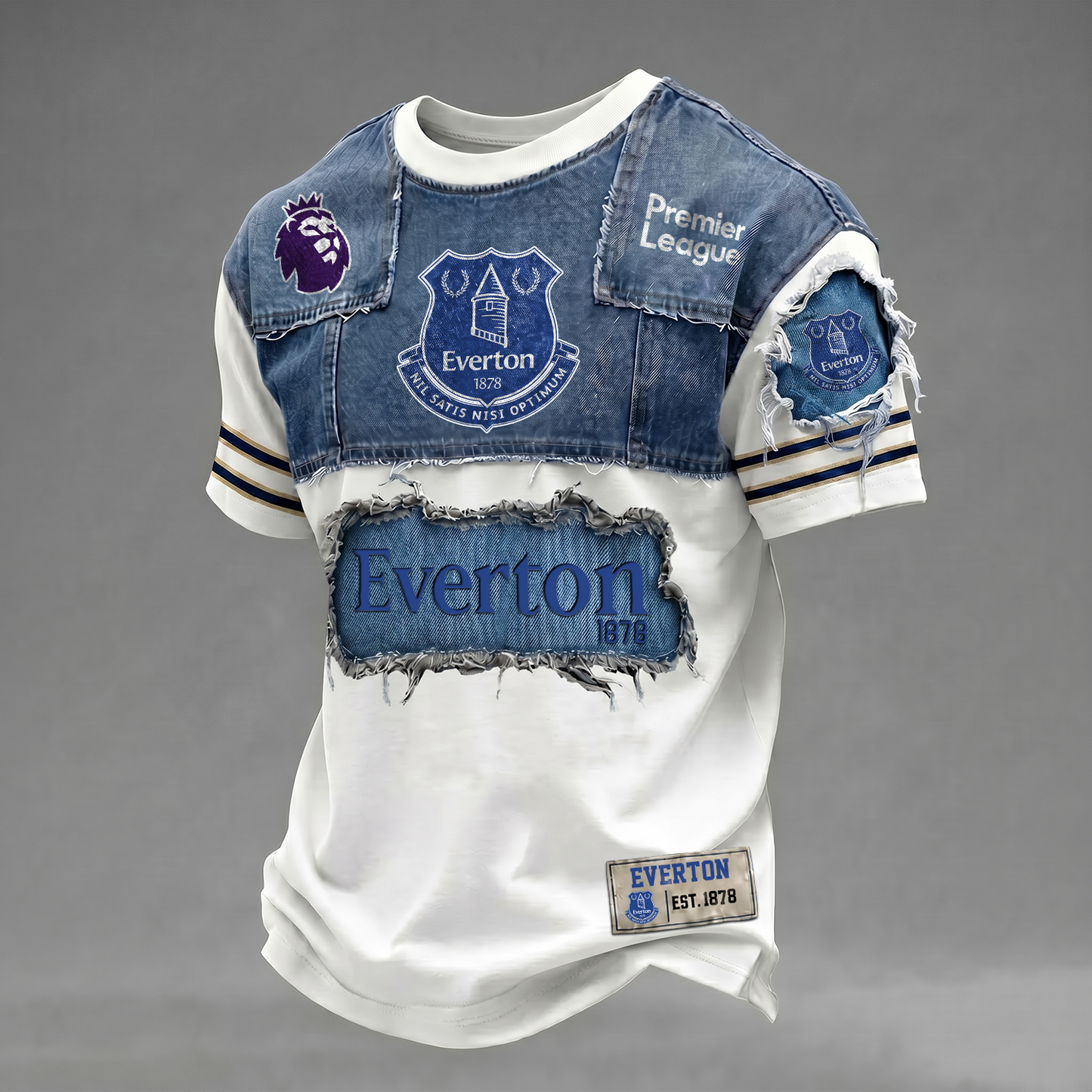 EVE x EPL Patchwork Denim T-Shirt DATND TANTD 090626