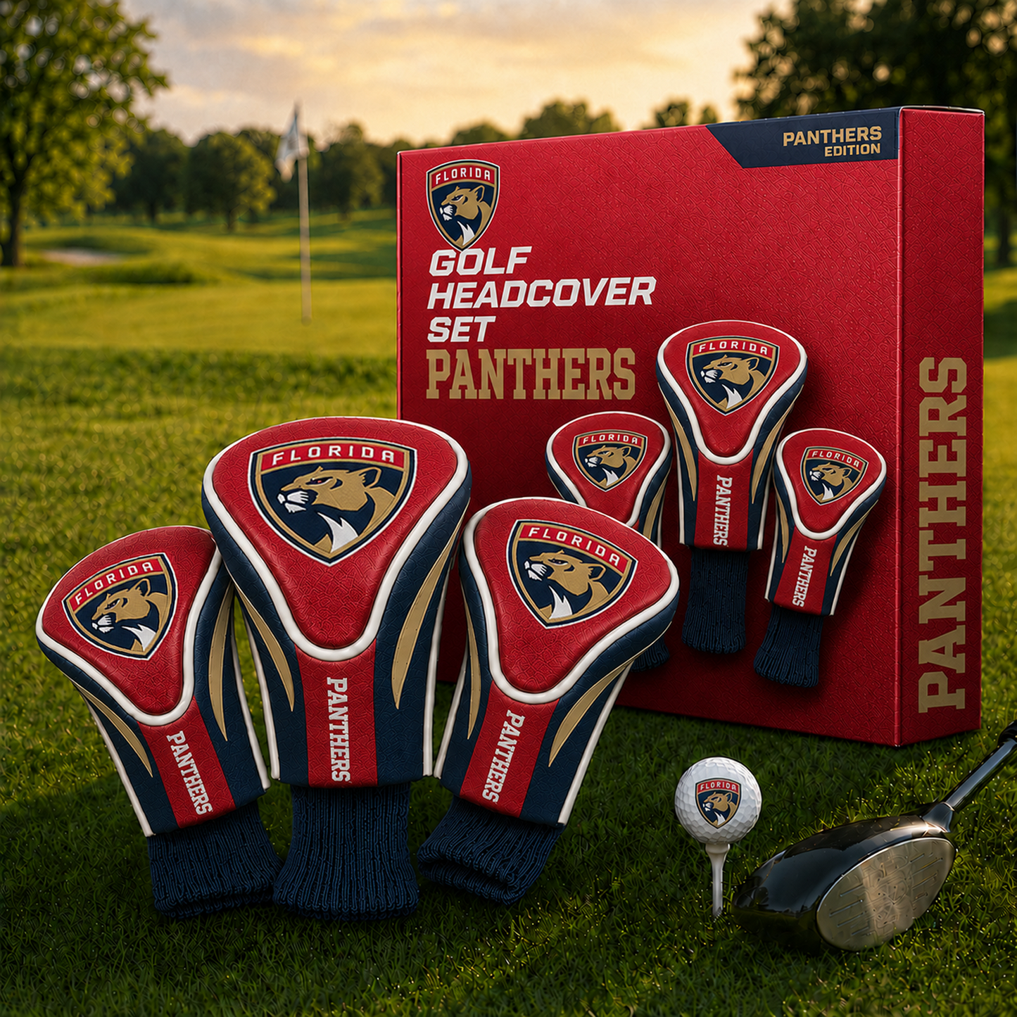 FLA Team Golf NHL 3-Pack Contour Sock Headcovers