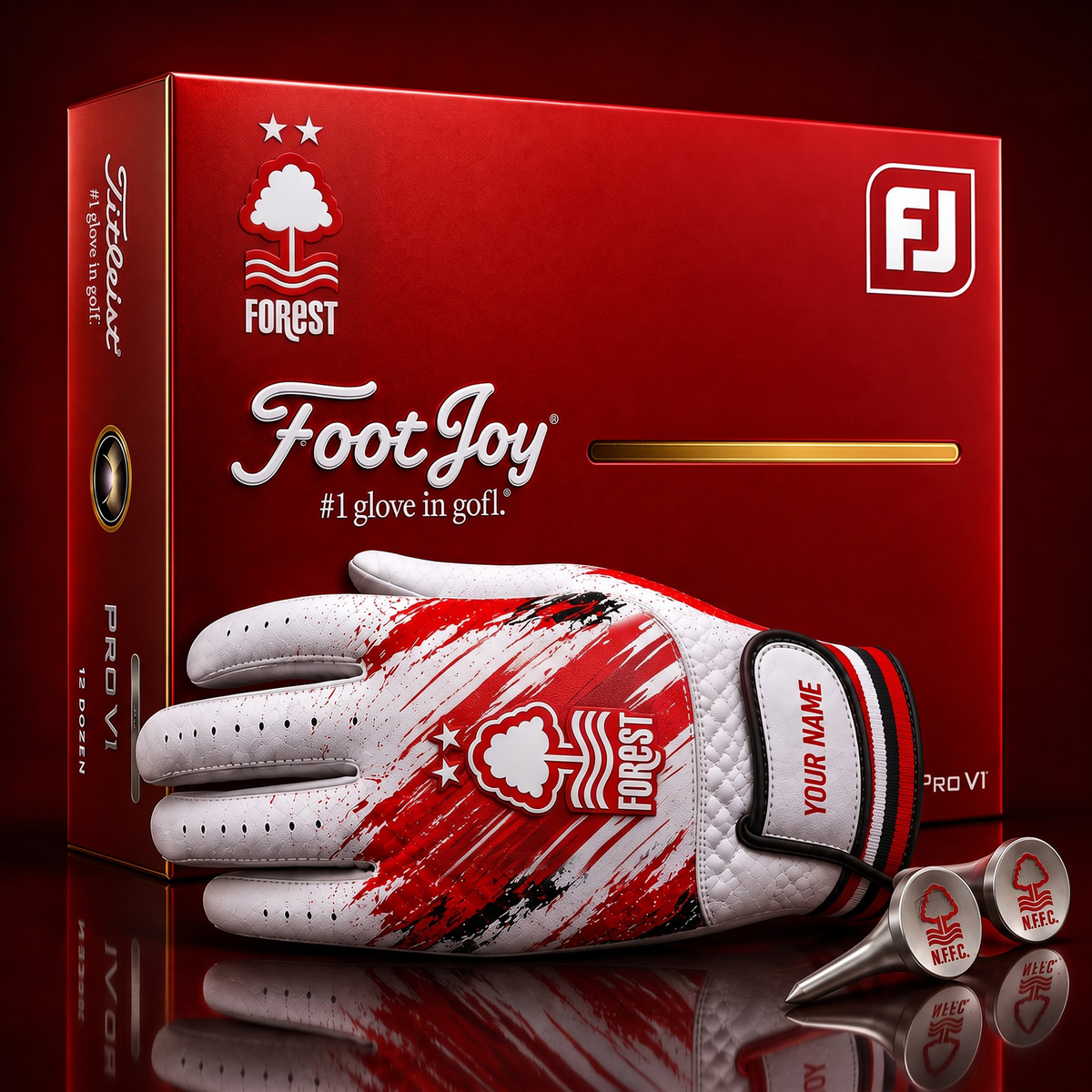 FOR_SIGNATURE EPL DELUXE PERSONALIZED GOLF GLOVE SET LIMITED EDITION
