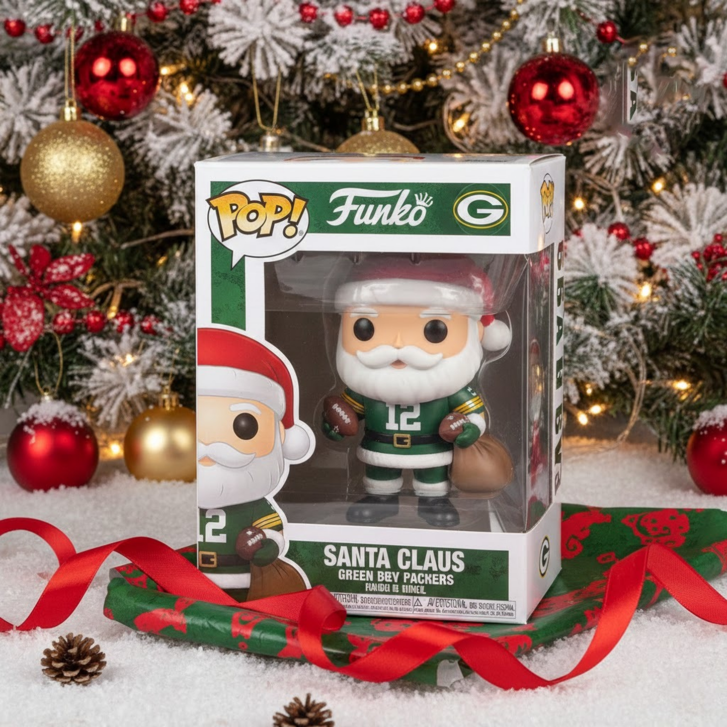 GB x NFL Figures Santa Claus DATND TANTD