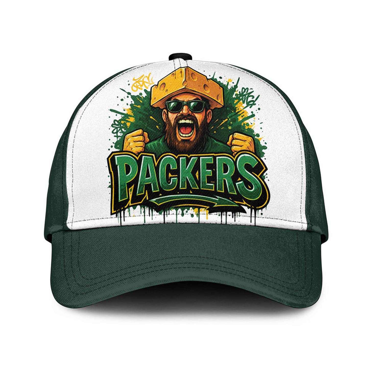 GB x NFL Premium Custom Graffiti Team Cap