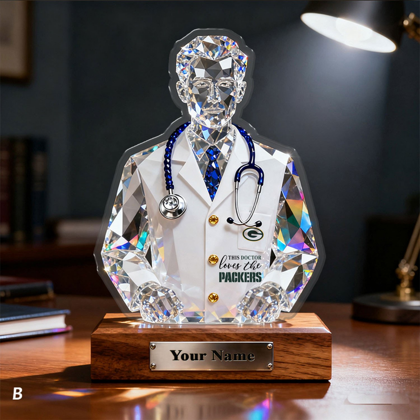 GBP Premium NFL Doctor Crystal Style Desktop Ornament DDT 101125 HLPHUONG