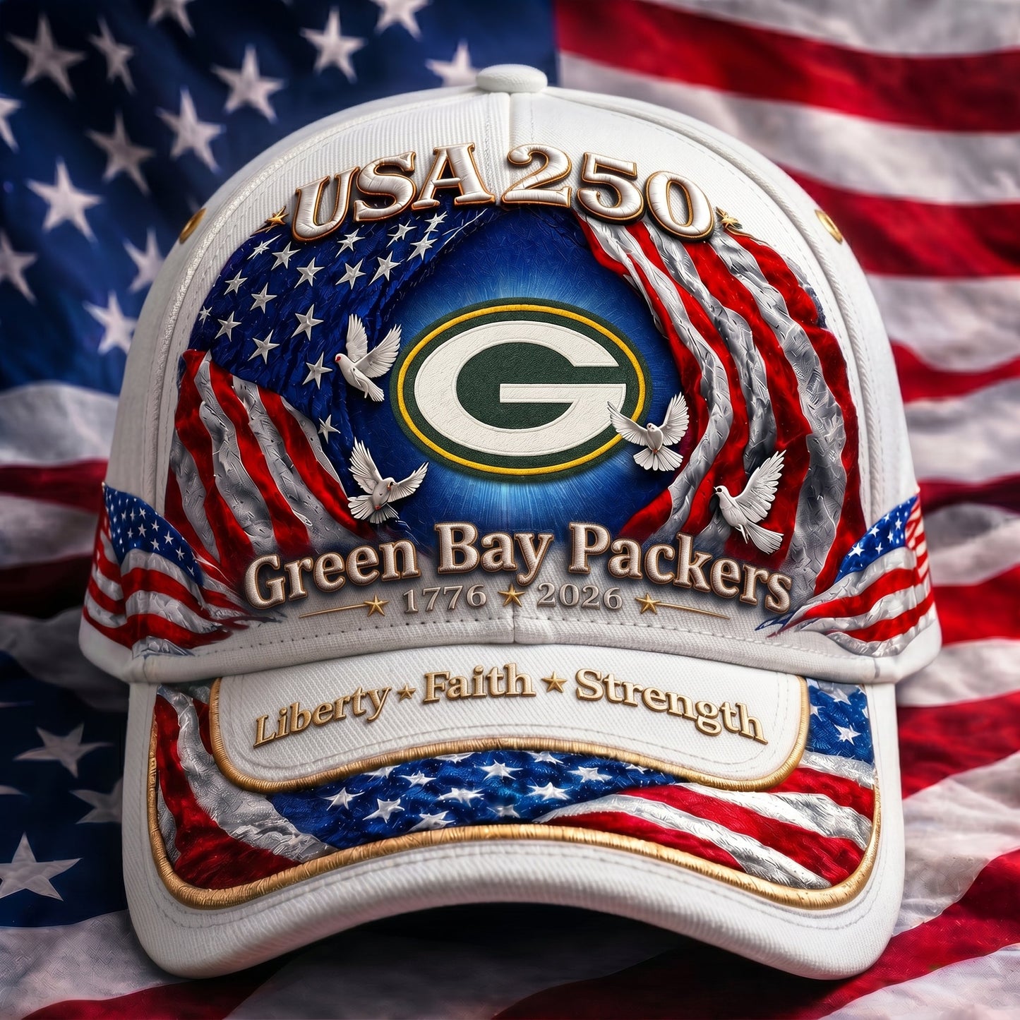 Premium NFL x GBP 250 Years Anniversary Of Freedom Cap 220626