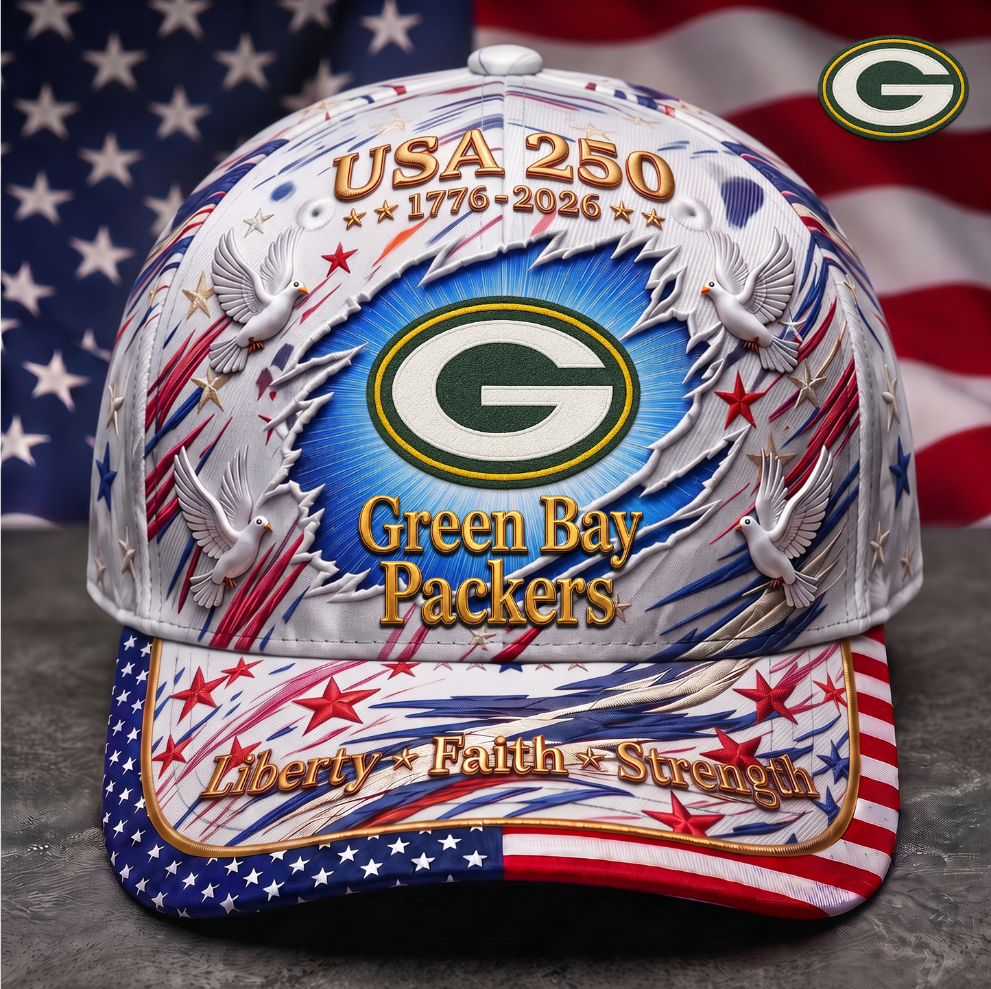 Premium NFL x GBP 250 Years Anniversary Of Freedom Cap V4 260626