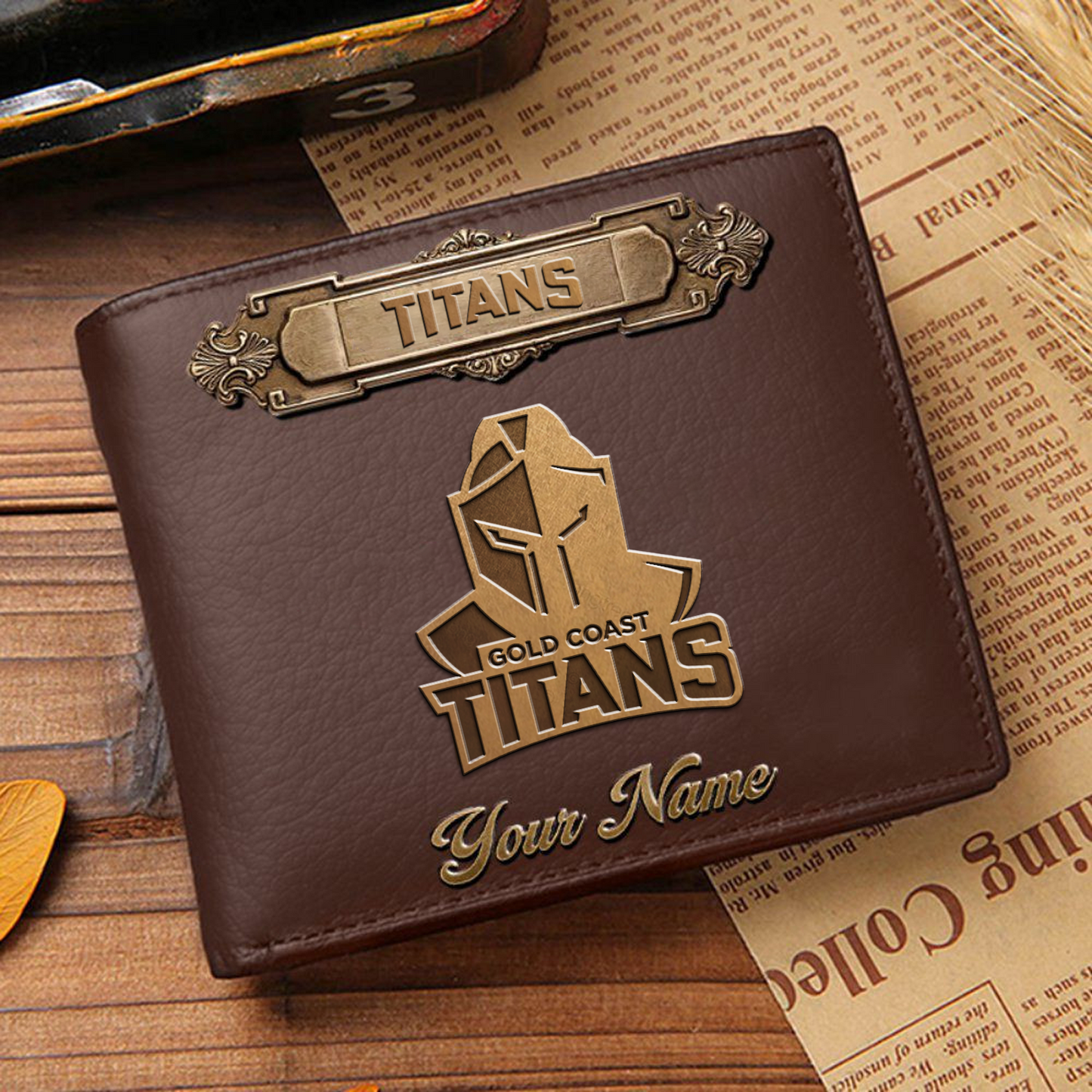 GCT x NRL Premium Leather Wallet - Personalized Edition DatND DVT