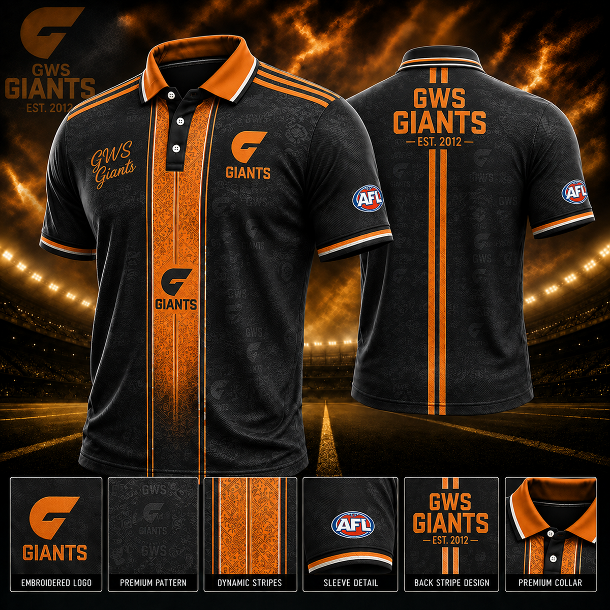 GWS x AFL Polo Shirt Limited Edition