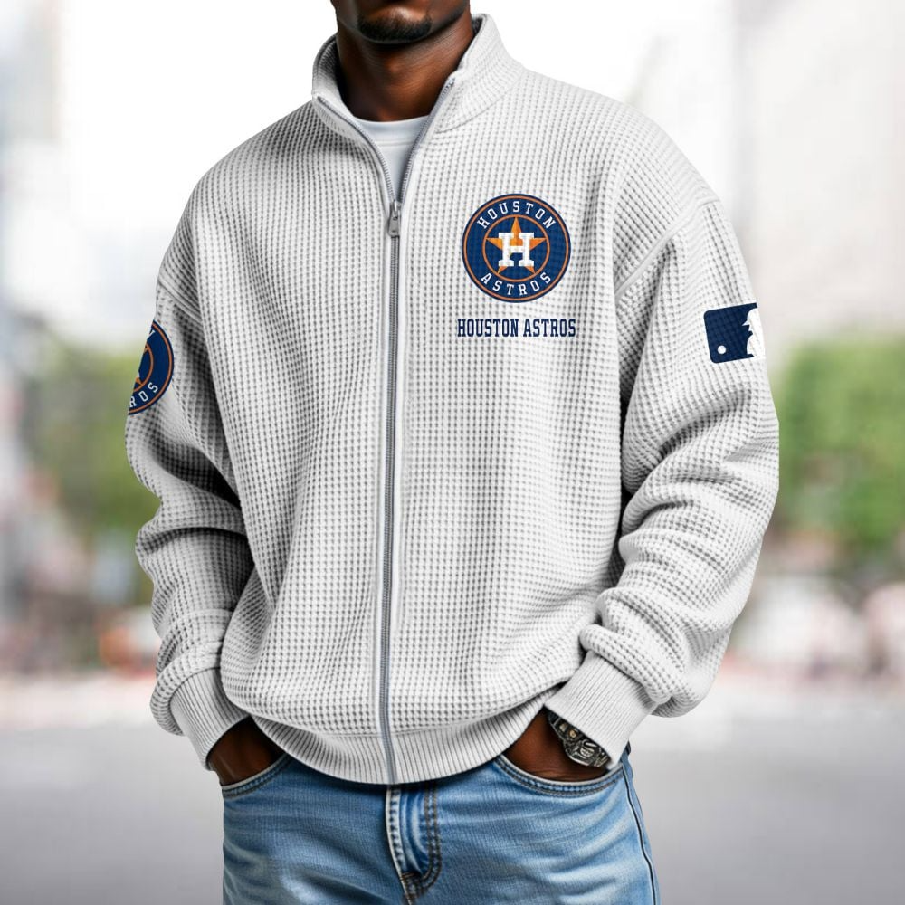 HOU x MLB Waffle Zip-Up Sweatshirt DatND DVT