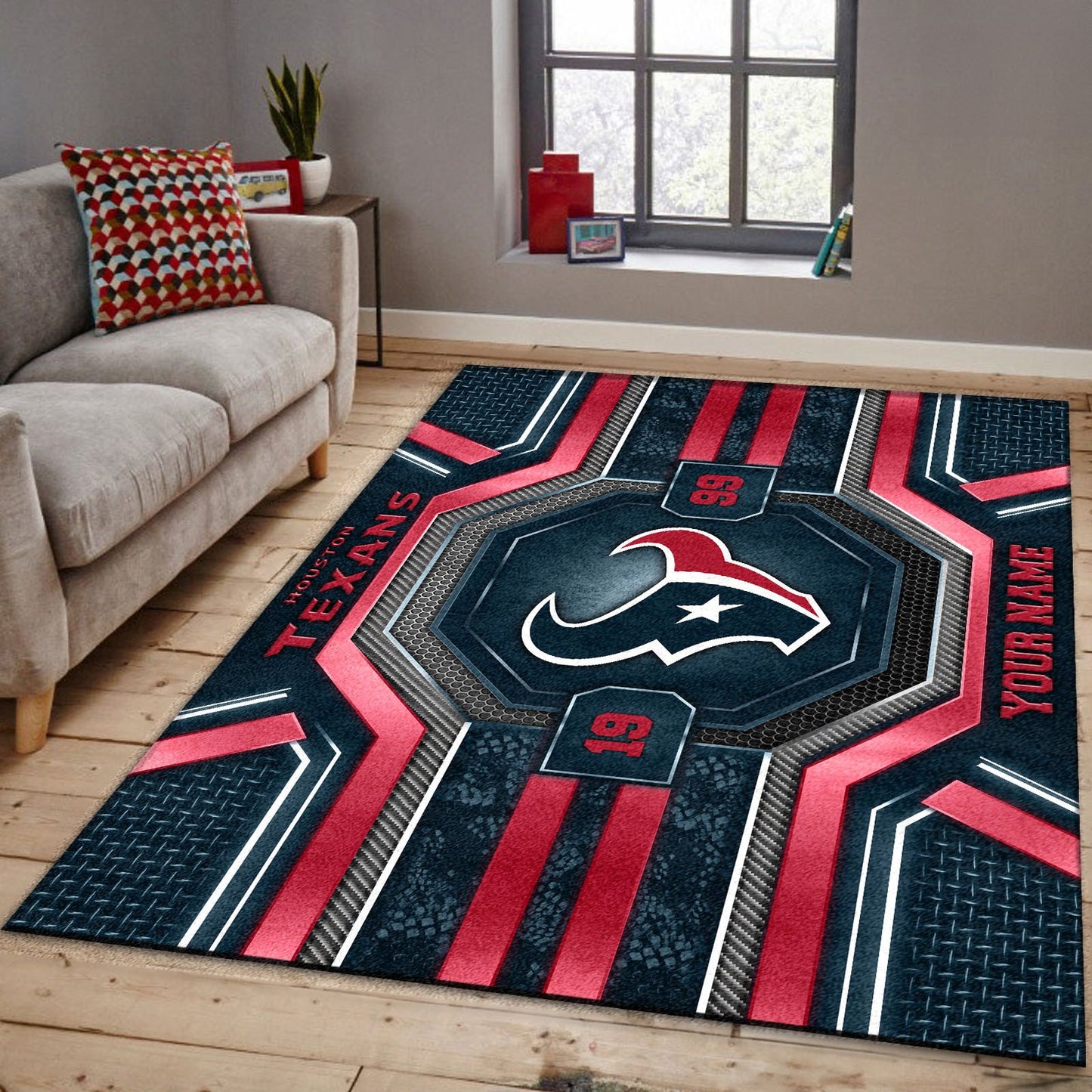 HOU x NFL Custom Rug DatND DVT