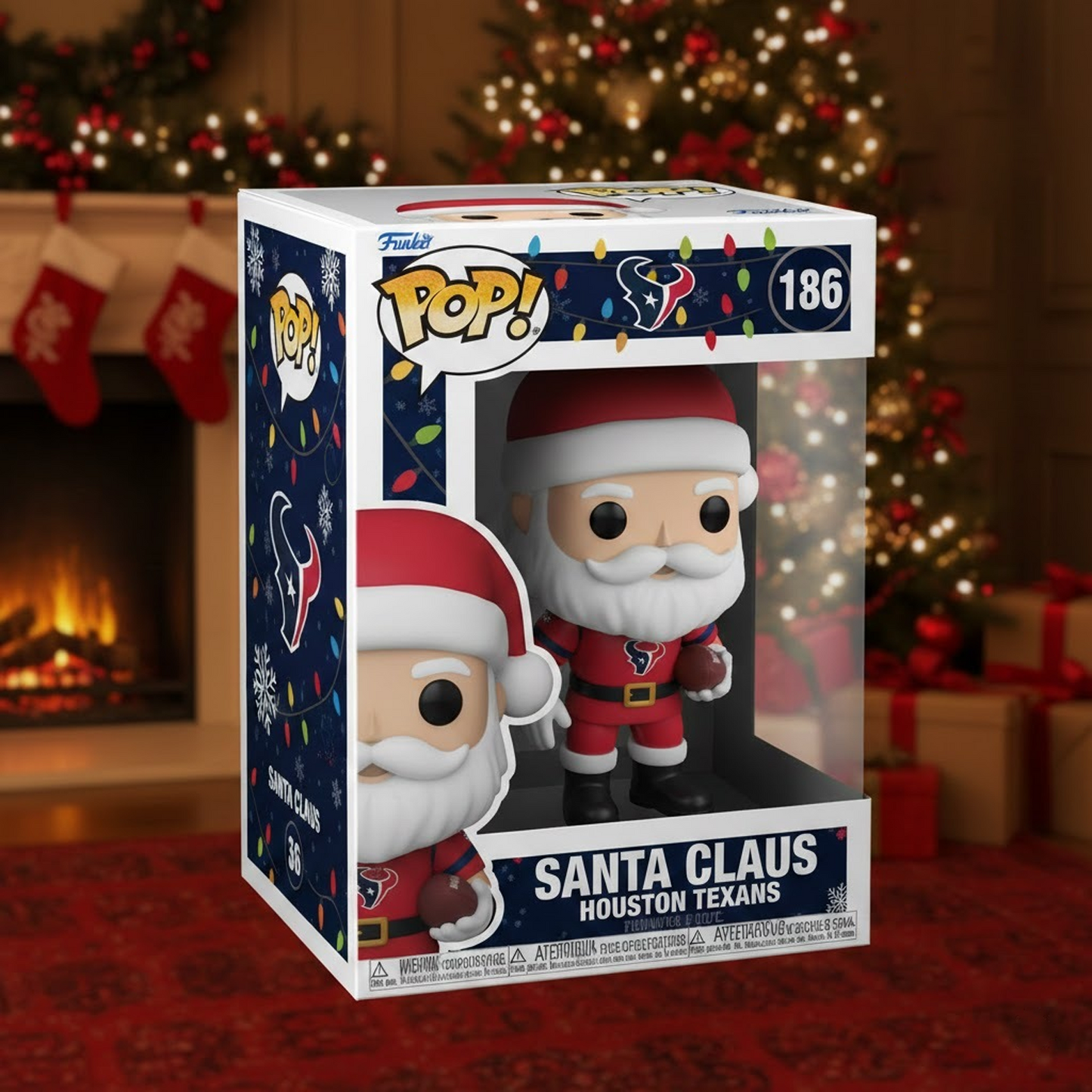 HOU x NFL Figures Santa Claus DATND TANTD