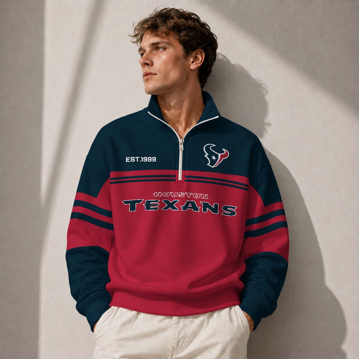 HOU x NFL Half-Zip Sweatshirt
