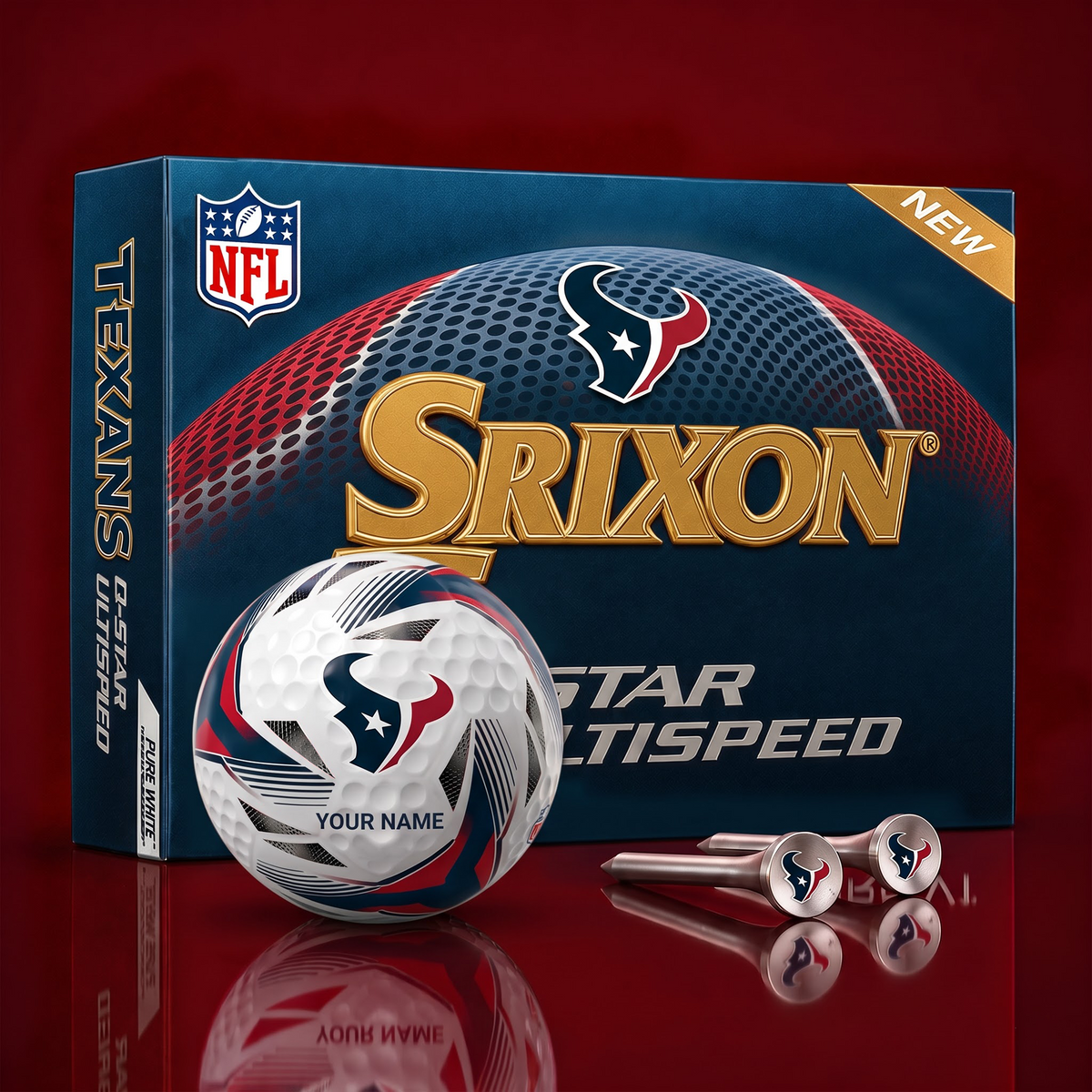 HT_NFL Football Fan Signature Golf Ball Set – Personalized Edition