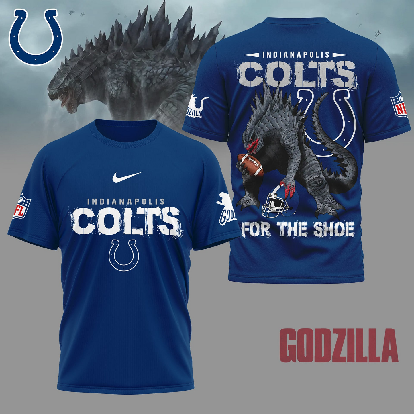 IC Premium NFL Godzilla Football Shirt DDT CTND