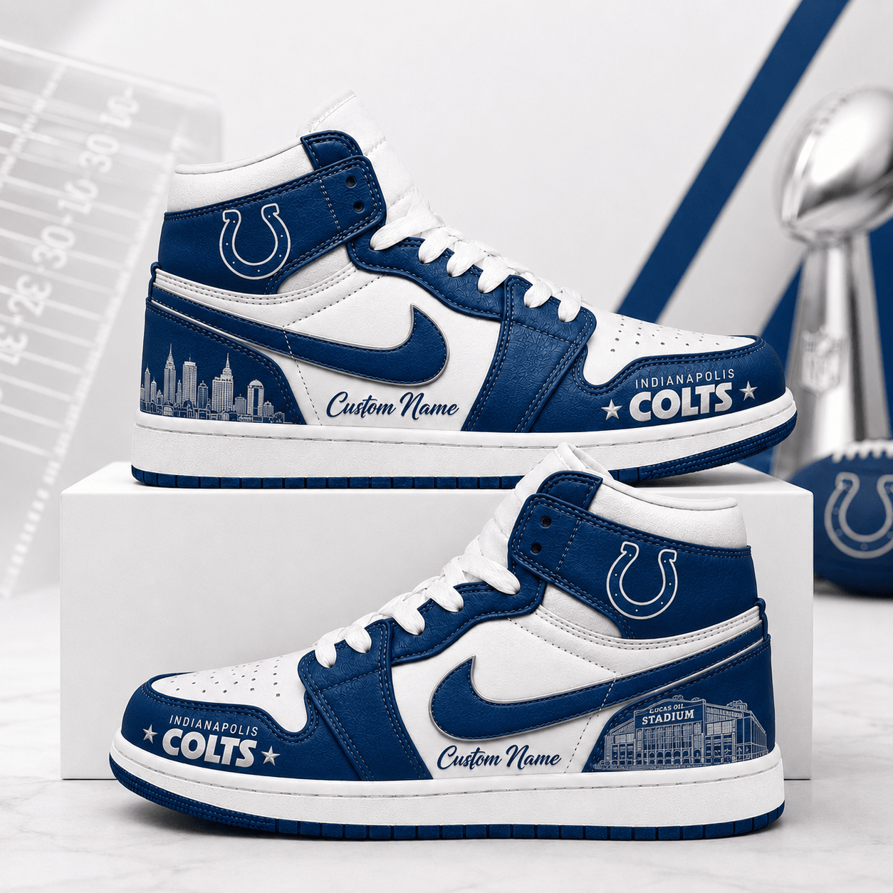 IC x NFL Luxury Air Jordan 1 Sneakers 230626