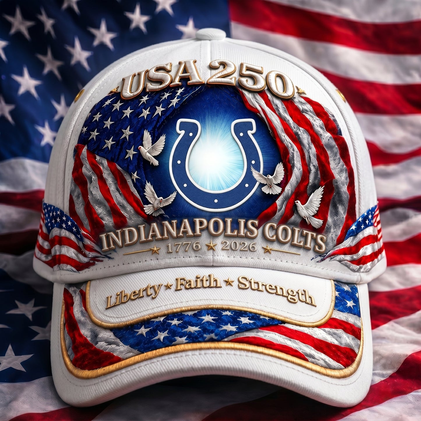 Premium NFL x IC 250 Years Anniversary Of Freedom Cap 220626