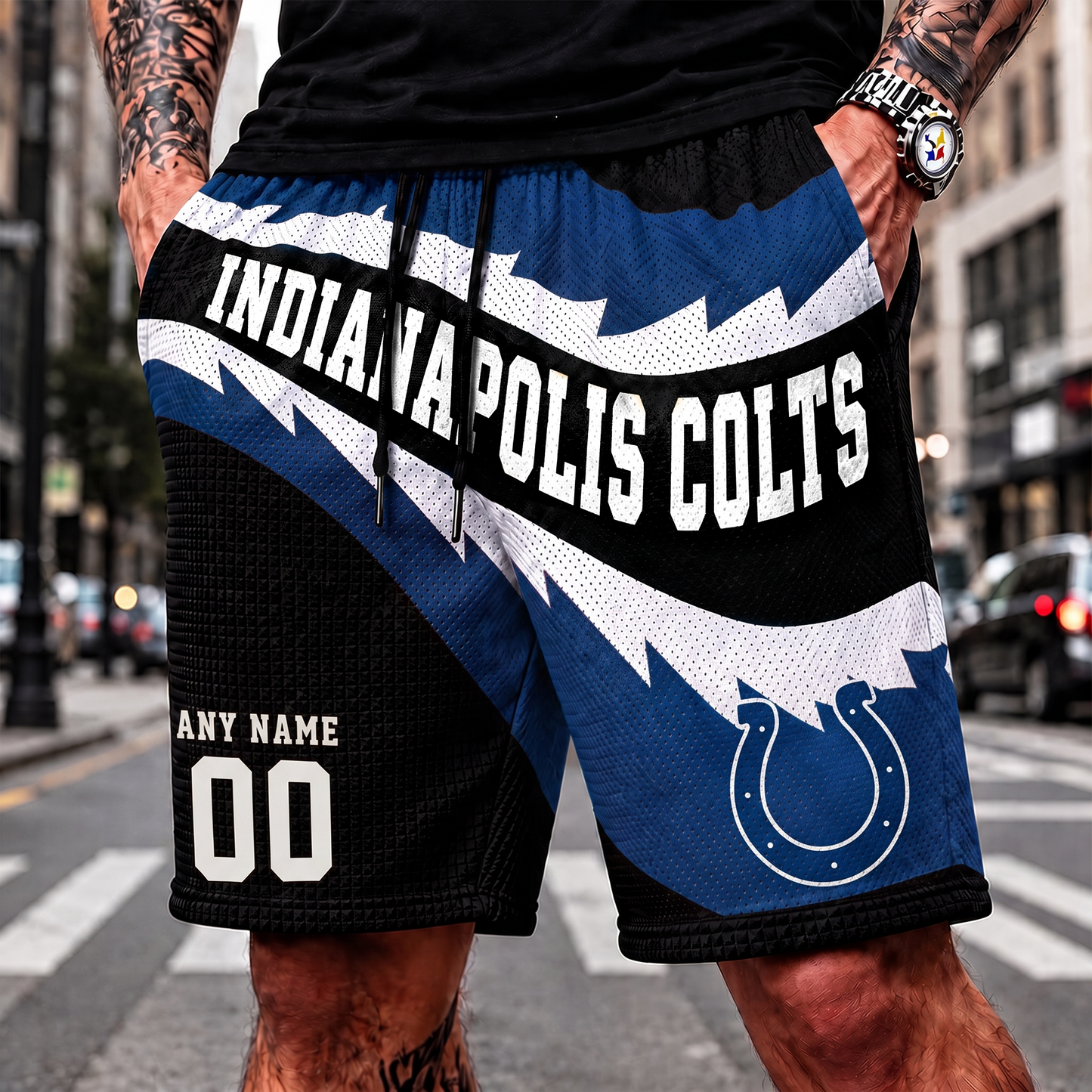 IC_NFL SHORT PANTS CUSTOM NAME & NUMBER FOR FAN