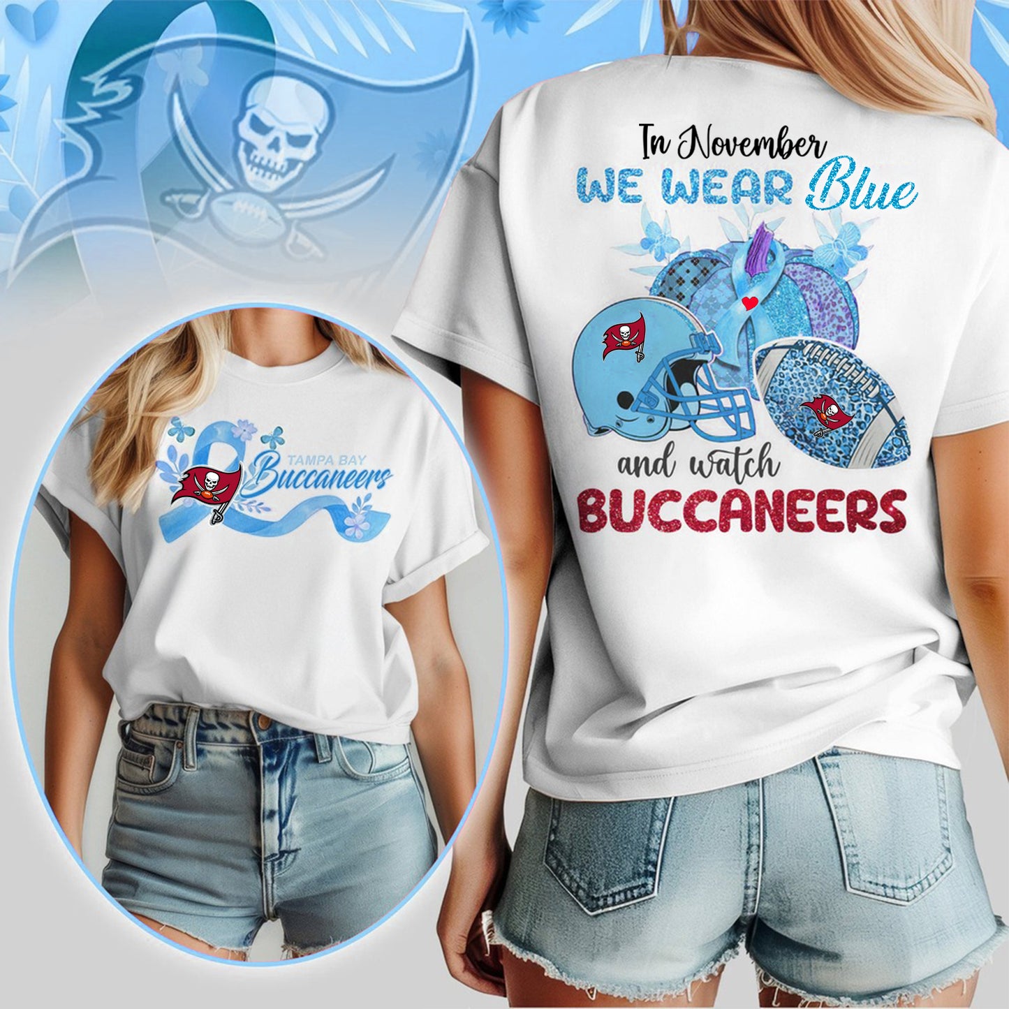 IN NOVEMBER WE WEAR BLUE AND WATCH TB SHIRT NDT NHM