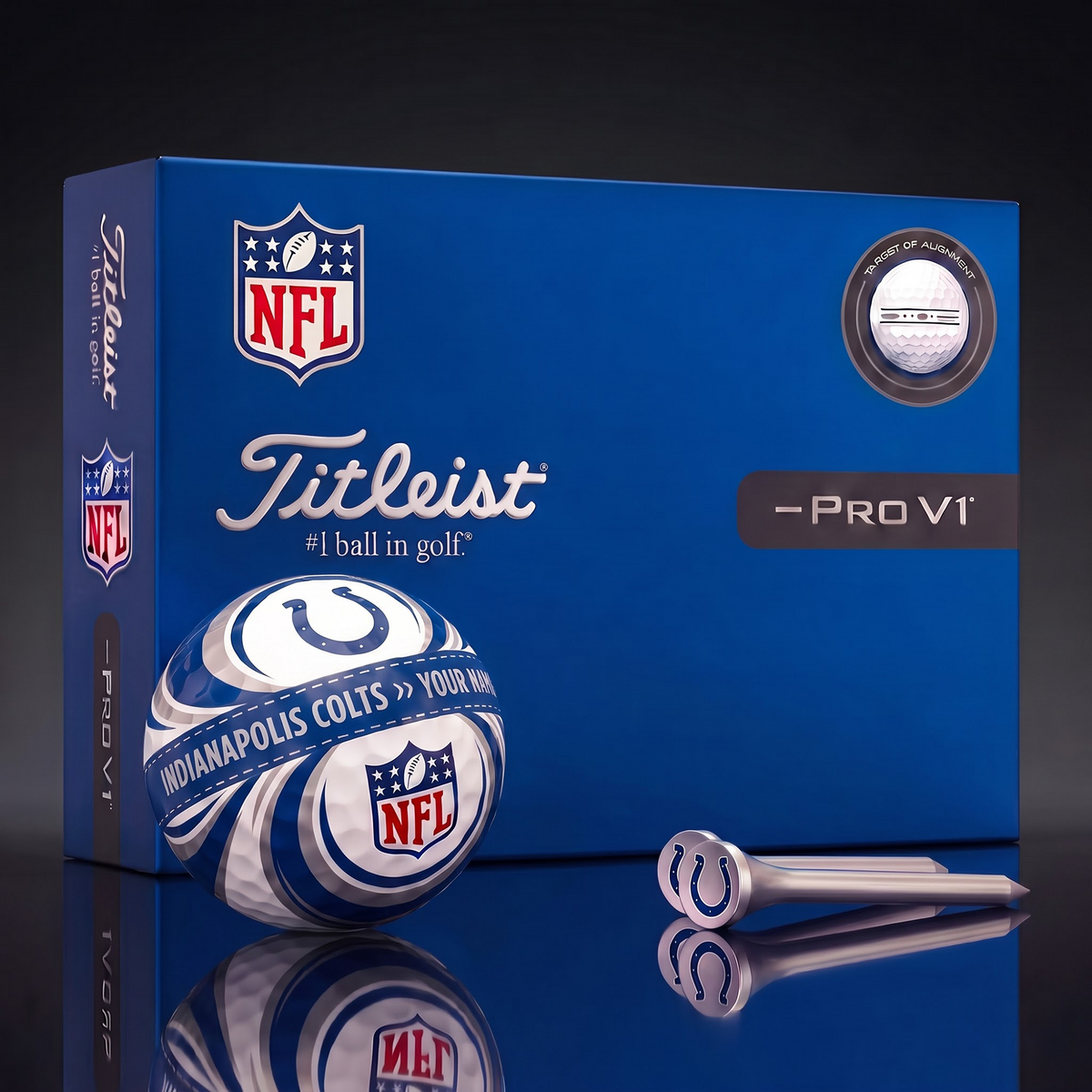 IND X Luxury NFL Football Golf Ball Set – Personalized Edition