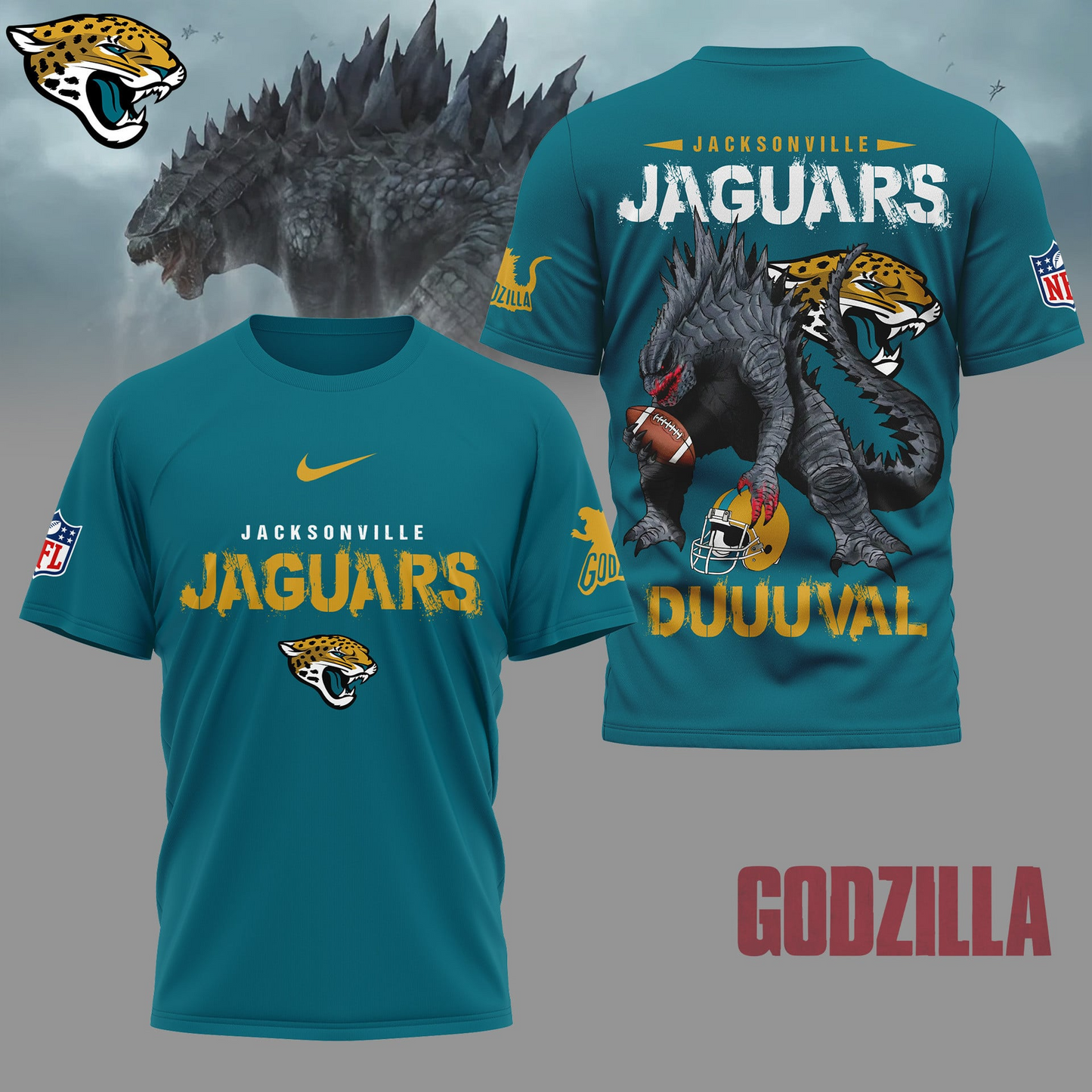 JJ Premium NFL Godzilla Football Shirt DDT CTND