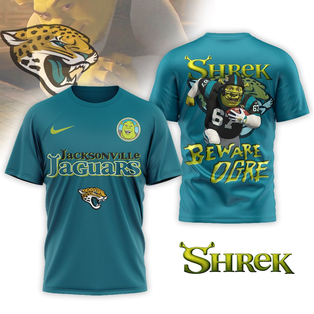 JJ Premium NFL Shrek 3D Shirt DDT CTND