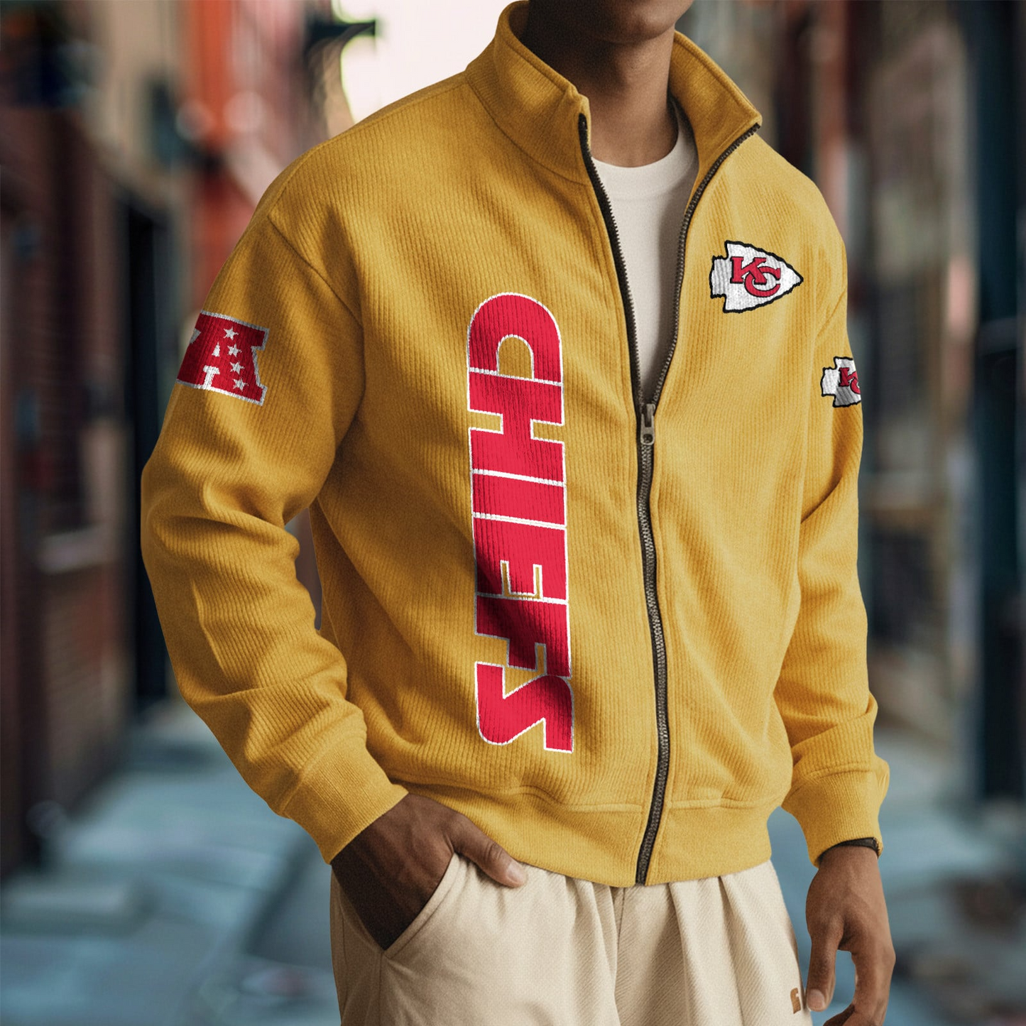 KC x NFL Corduroy Zip-Up Jacket DatND DVT
