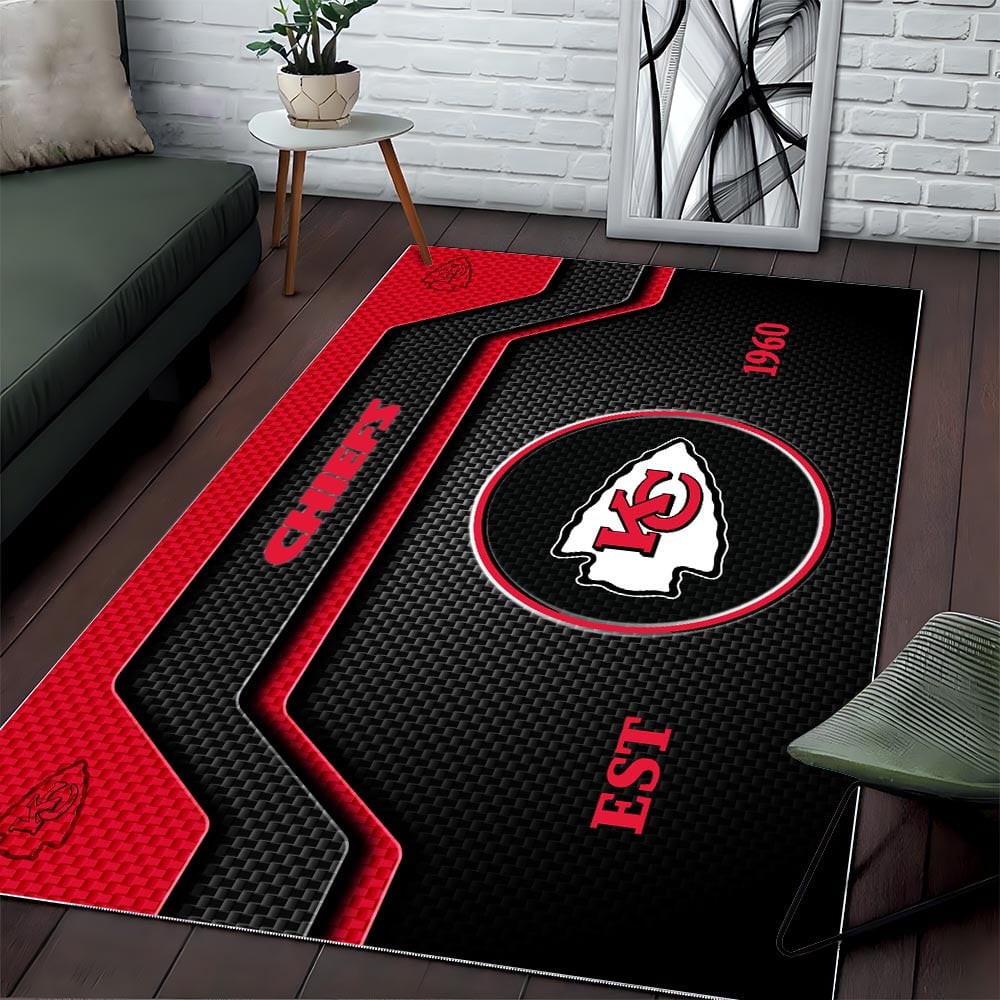KC x NFL Modern Sports Living Room Rug DatND DVT