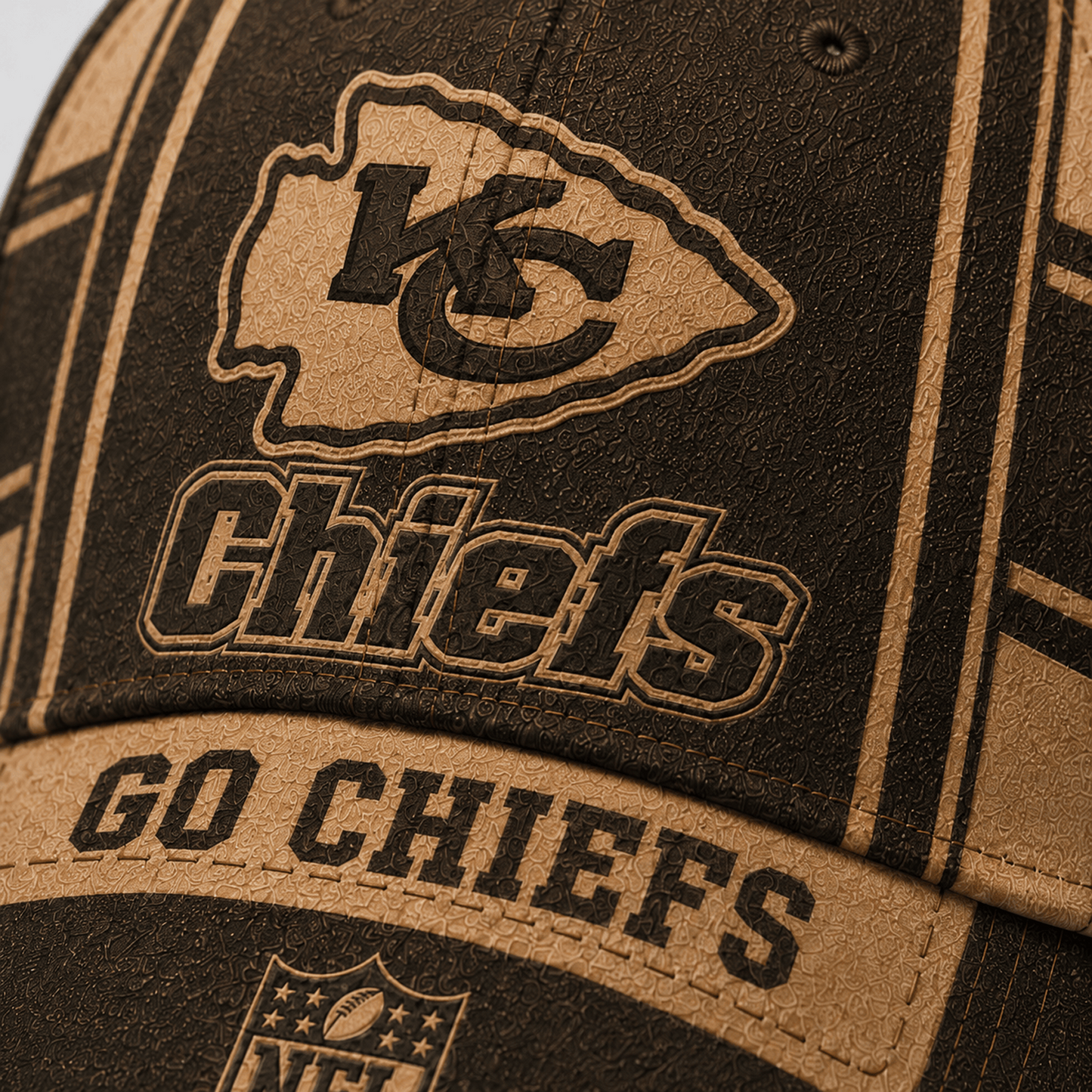 KC x NFL Premium Vintage Leather Personalized Cap for Loyal Fans