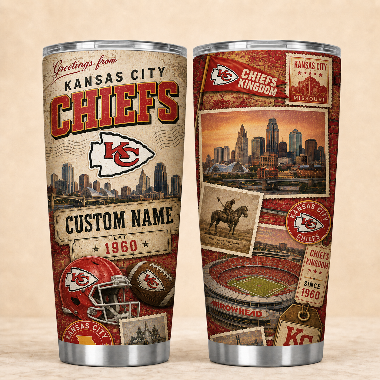 KCC Personalized Premium NFL Classic Tumbler 190626